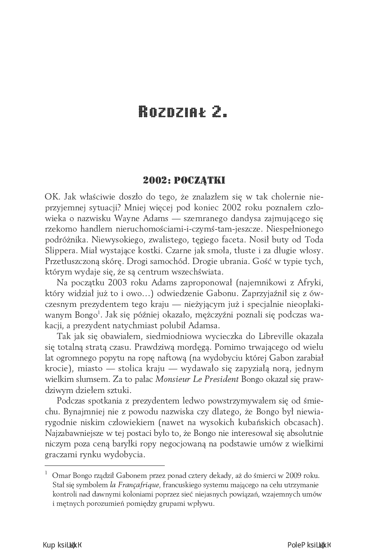 Fragment „Pies wojny. Jak oficer SAS stał się pionkiem w afrykańskiej wojnie o ropę” — strona 5 z 30