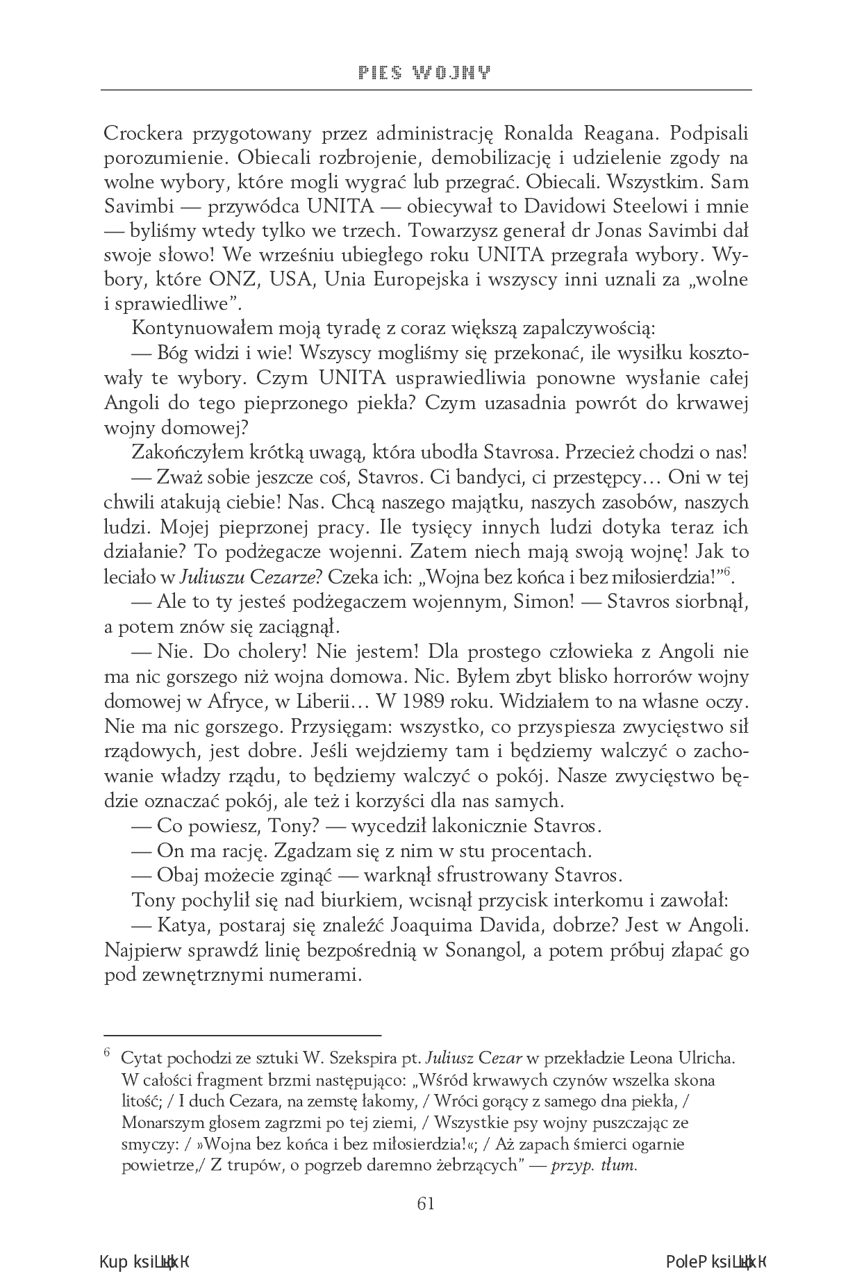 Fragment „Pies wojny. Jak oficer SAS stał się pionkiem w afrykańskiej wojnie o ropę” — strona 23 z 30