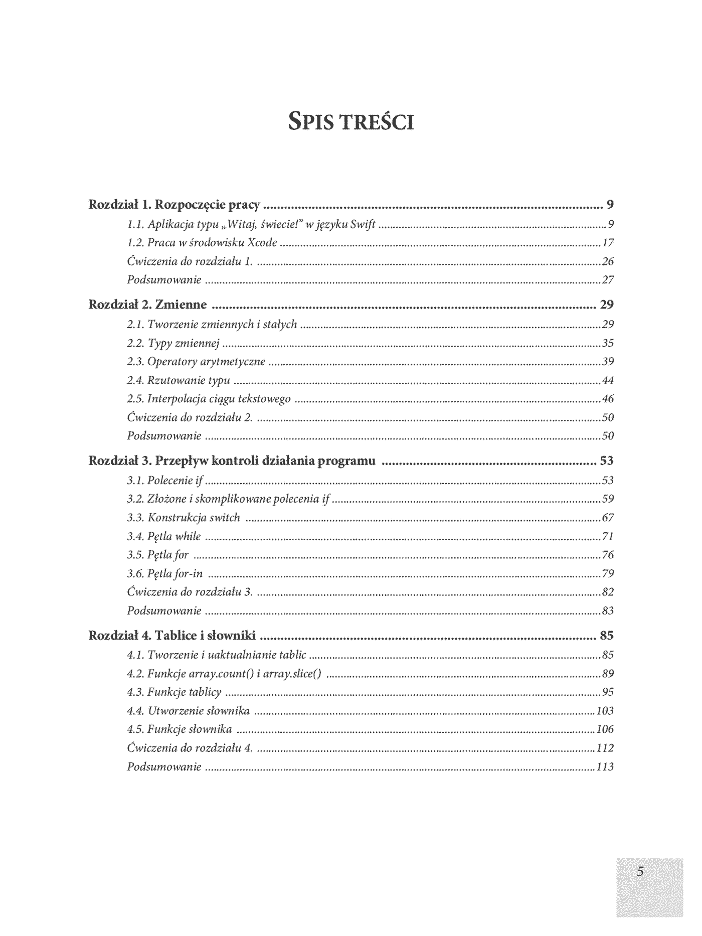 Fragment „Podstawy języka Swift. Programowanie aplikacji dla platformy iOS” — strona 3 z 26