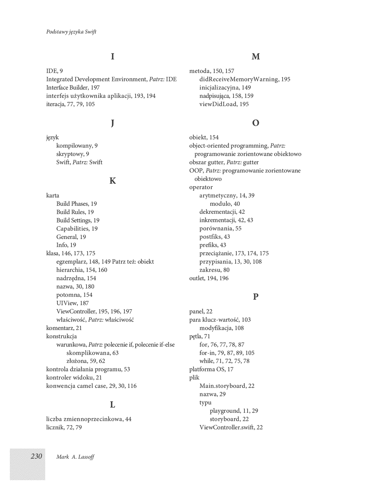 Fragment „Podstawy języka Swift. Programowanie aplikacji dla platformy iOS” — strona 22 z 26