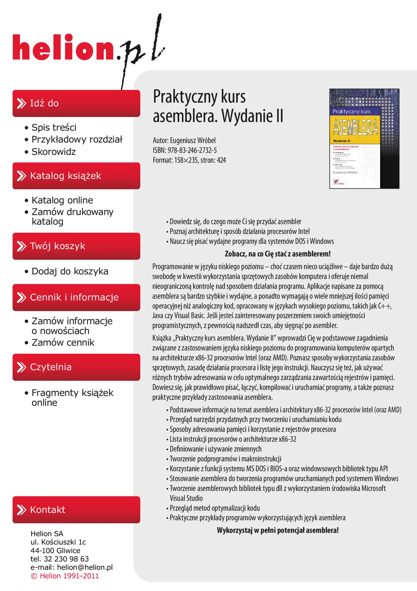 Fragment „Praktyczny kurs asemblera. Wydanie II” — strona 2 z 30