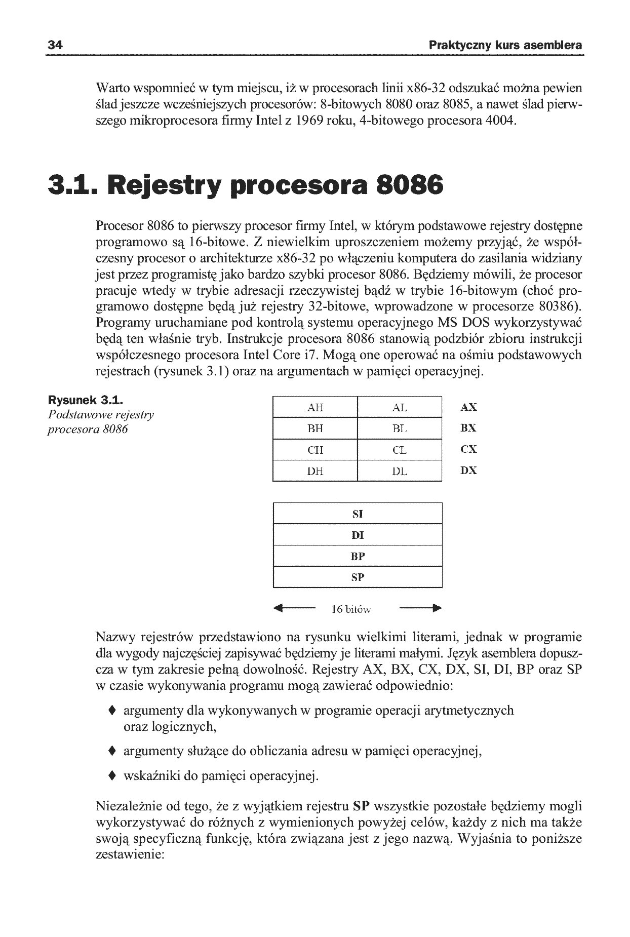 Fragment „Praktyczny kurs asemblera. Wydanie II” — strona 8 z 30