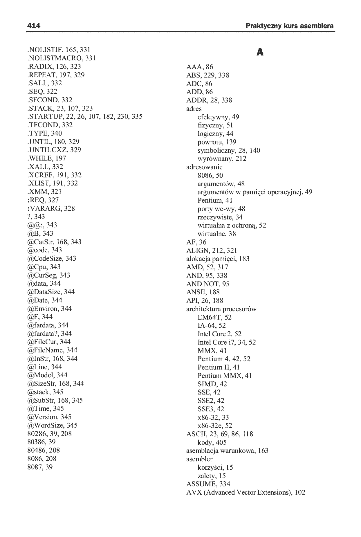 Fragment „Praktyczny kurs asemblera. Wydanie II” — strona 29 z 30