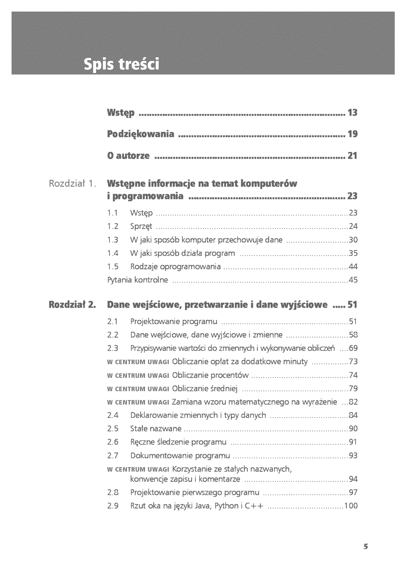 Fragment „Projektowanie oprogramowania dla zupełnie początkujących. Owoce programowania. Wydanie V” — strona 3 z 30