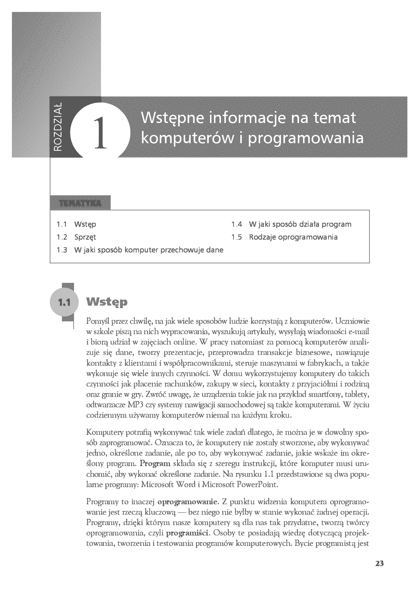 Fragment „Projektowanie oprogramowania dla zupełnie początkujących. Owoce programowania. Wydanie V” — strona 11 z 30