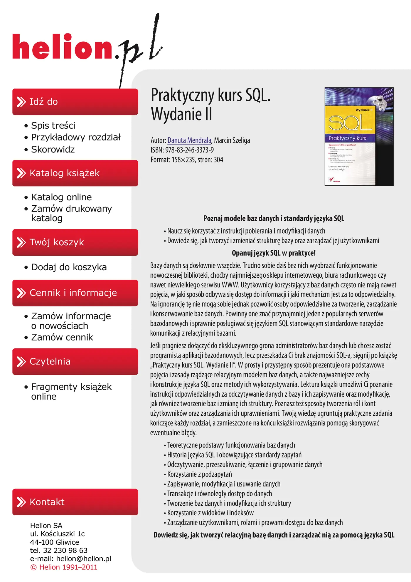 Fragment „Praktyczny kurs SQL. Wydanie II” — strona 2 z 30