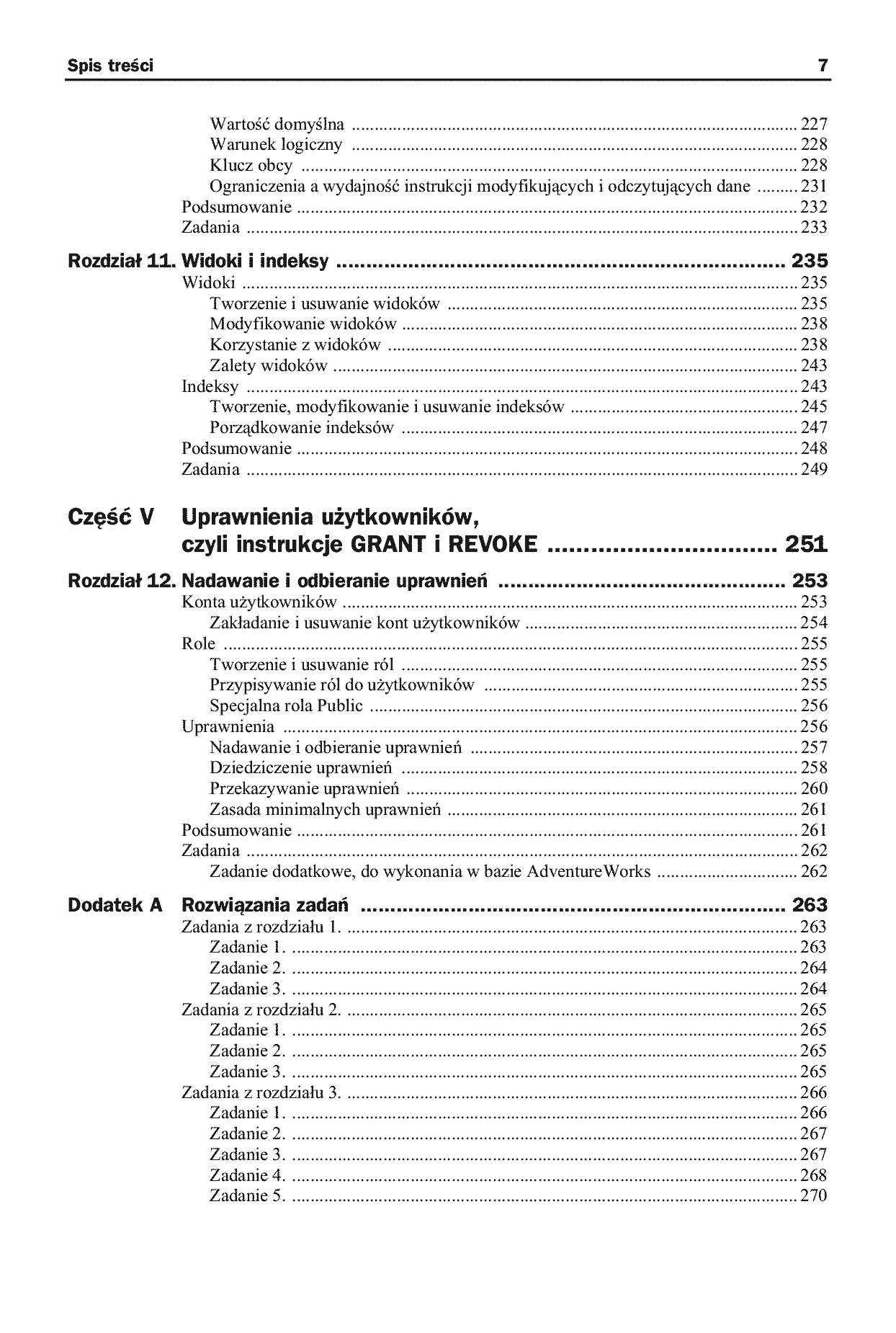 Fragment „Praktyczny kurs SQL. Wydanie II” — strona 7 z 30