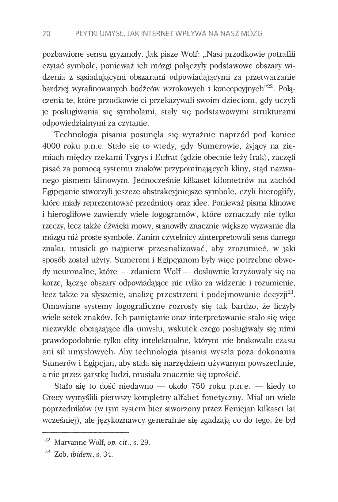 Fragment „Płytki umysł. Jak internet wpływa na nasz mózg” — strona 20 z 28