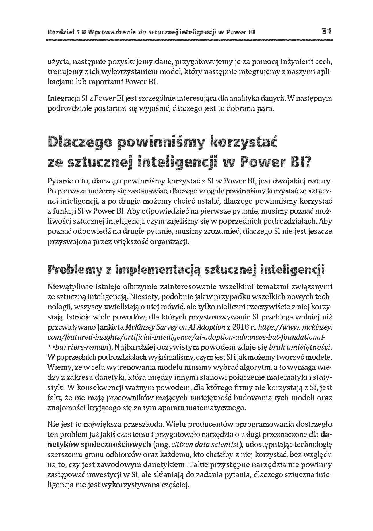 Fragment „Power BI i sztuczna inteligencja. Jak w pełni wykorzystać funkcje AI dostępne w Power BI” — strona 23 z 30