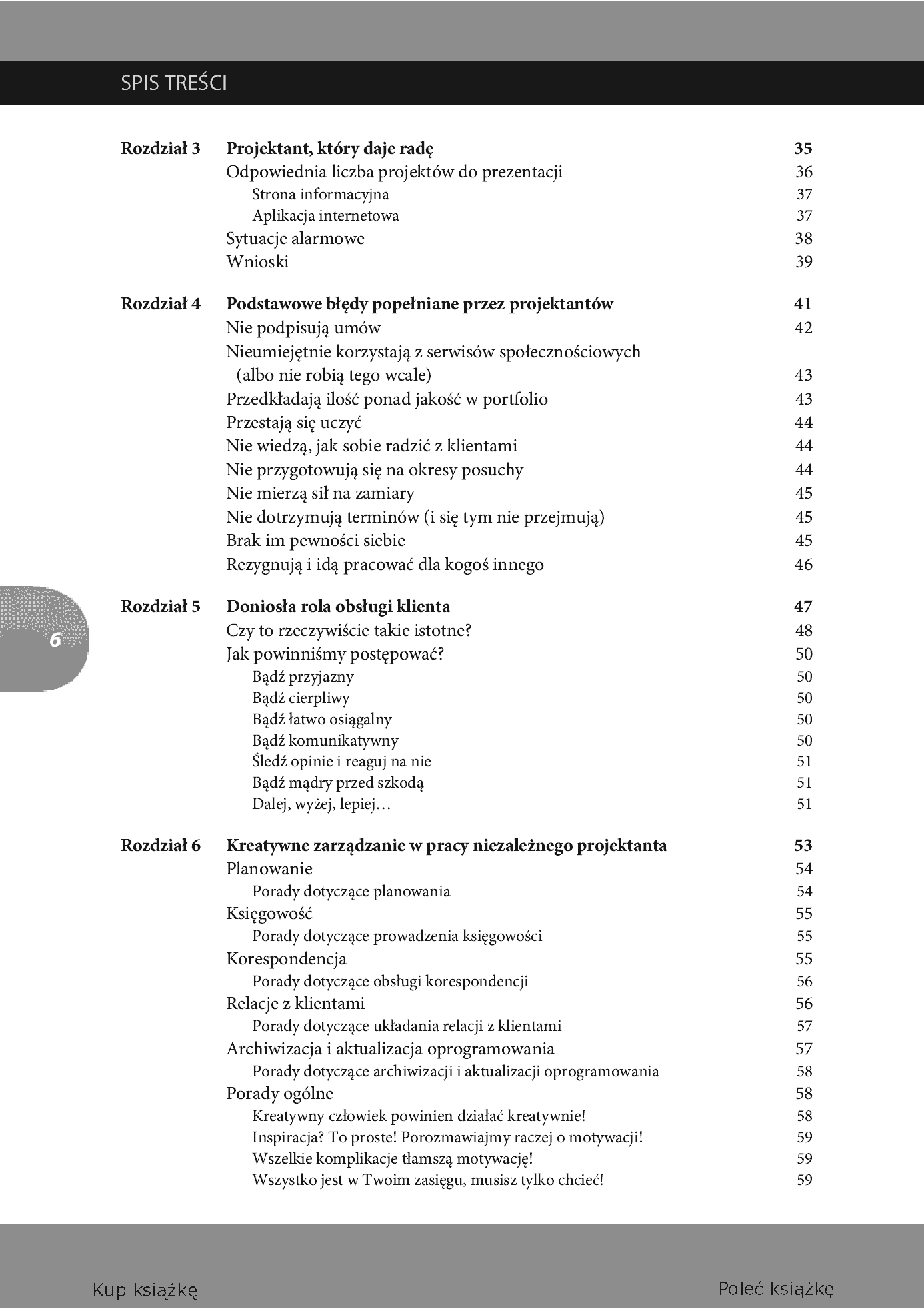 Fragment „Podręcznik freelancera. Tajniki sukcesu niezależnego projektanta stron WWW. Smashing Magazine” — strona 4 z 24