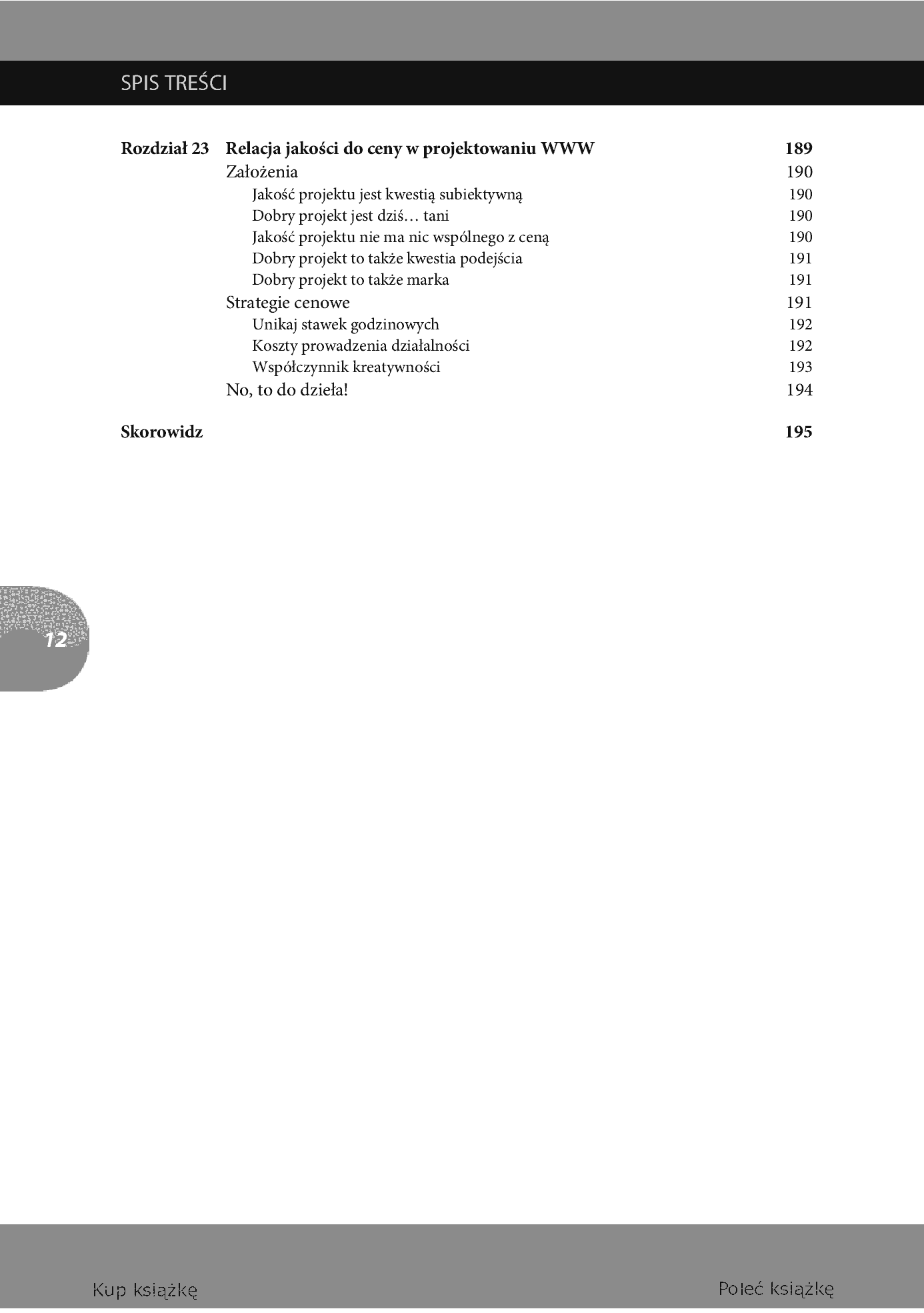 Fragment „Podręcznik freelancera. Tajniki sukcesu niezależnego projektanta stron WWW. Smashing Magazine” — strona 10 z 24