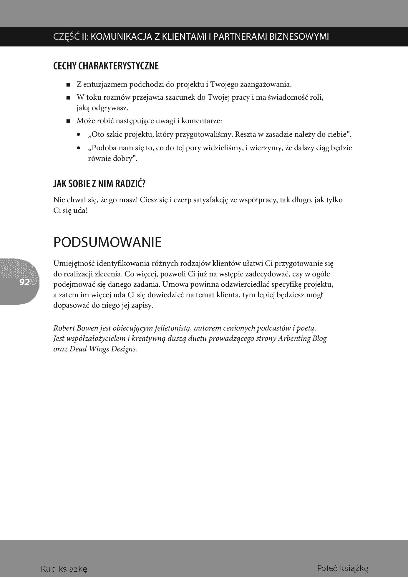 Fragment „Podręcznik freelancera. Tajniki sukcesu niezależnego projektanta stron WWW. Smashing Magazine” — strona 18 z 24
