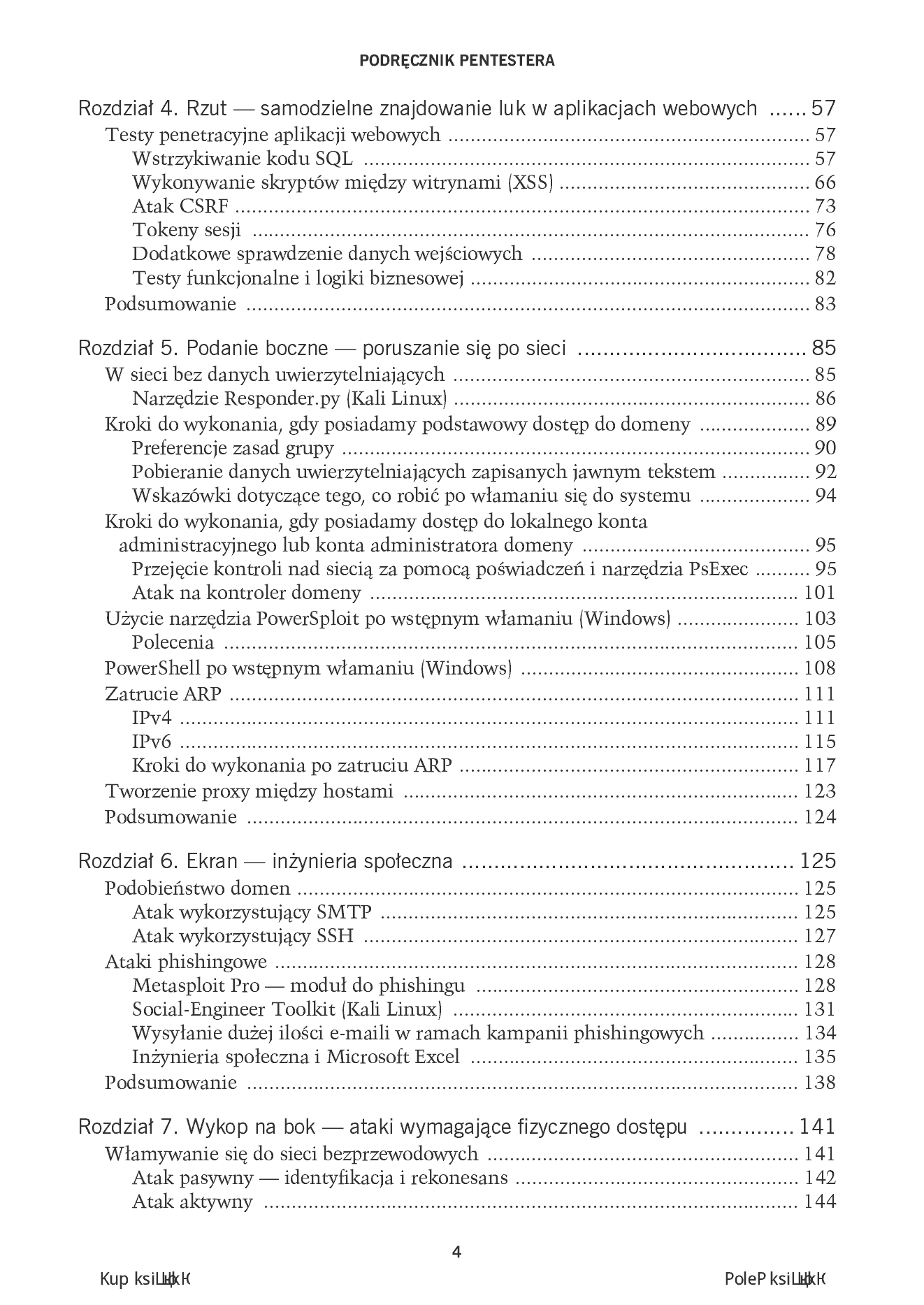 Fragment „Podręcznik pentestera. Bezpieczeństwo systemów informatycznych” — strona 4 z 24