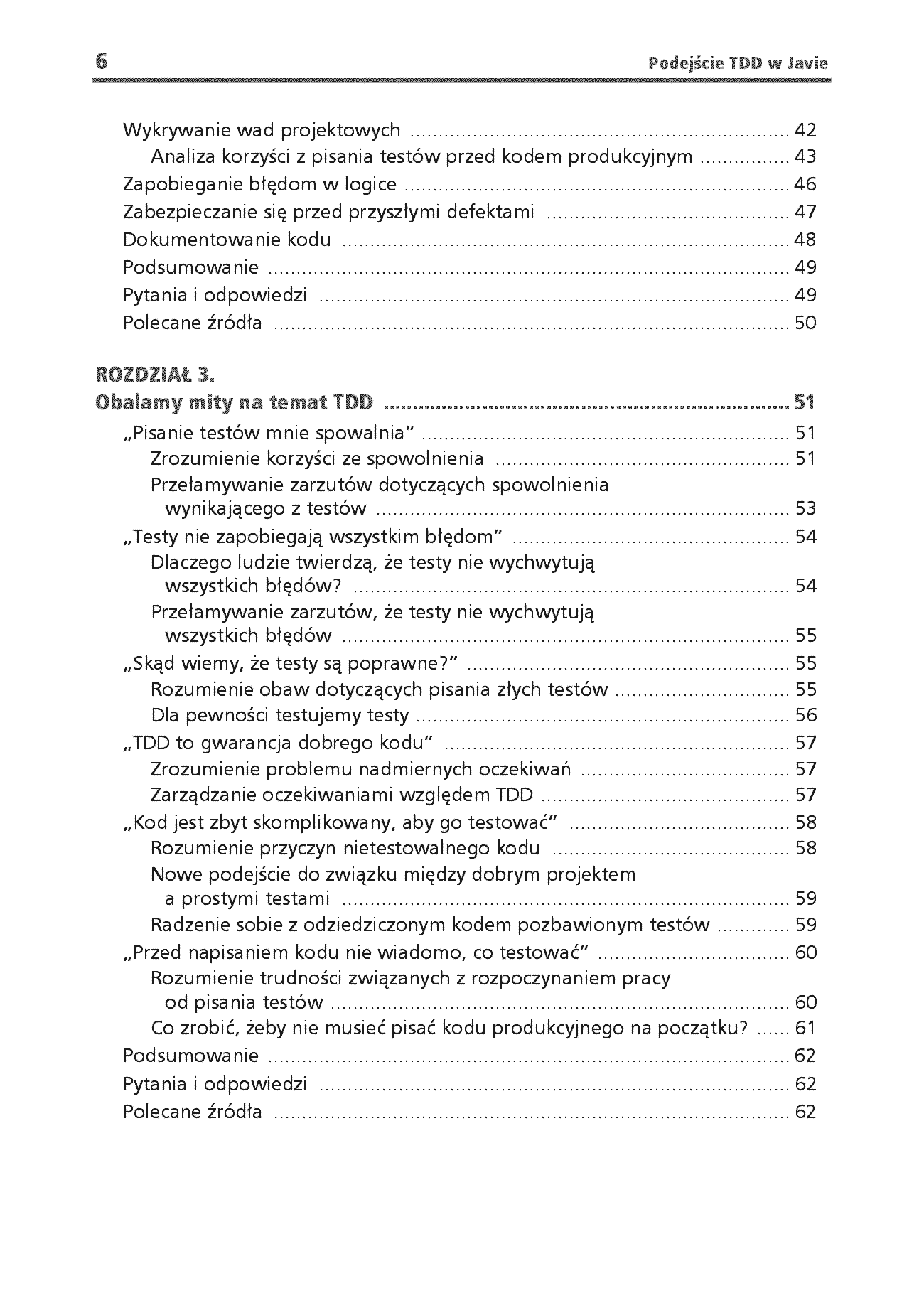 Fragment „Podejście TDD w Javie. Testowanie, SOLID i architektura heksagonalna jako fundamenty wysokiej jakości” — strona 4 z 26