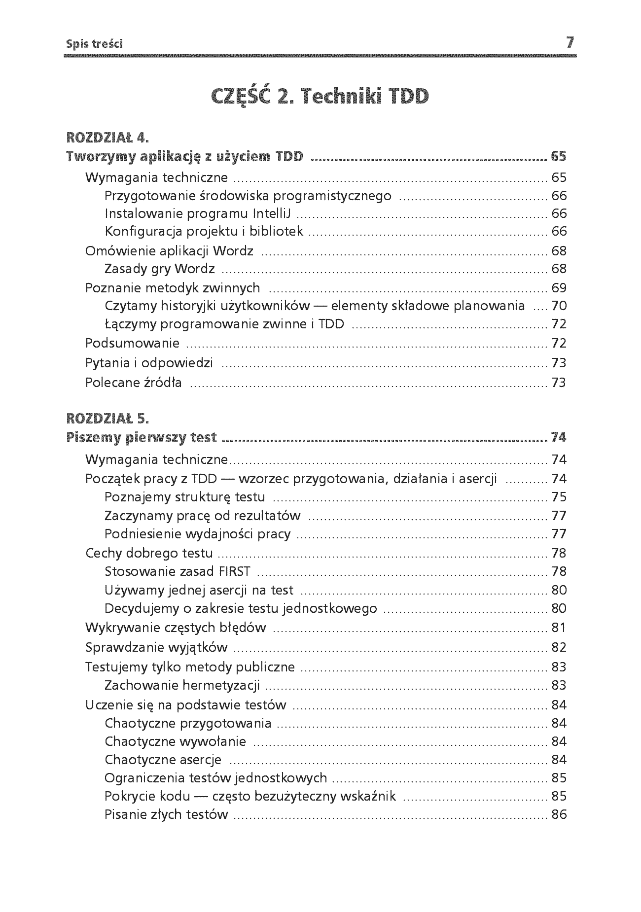 Fragment „Podejście TDD w Javie. Testowanie, SOLID i architektura heksagonalna jako fundamenty wysokiej jakości” — strona 5 z 26