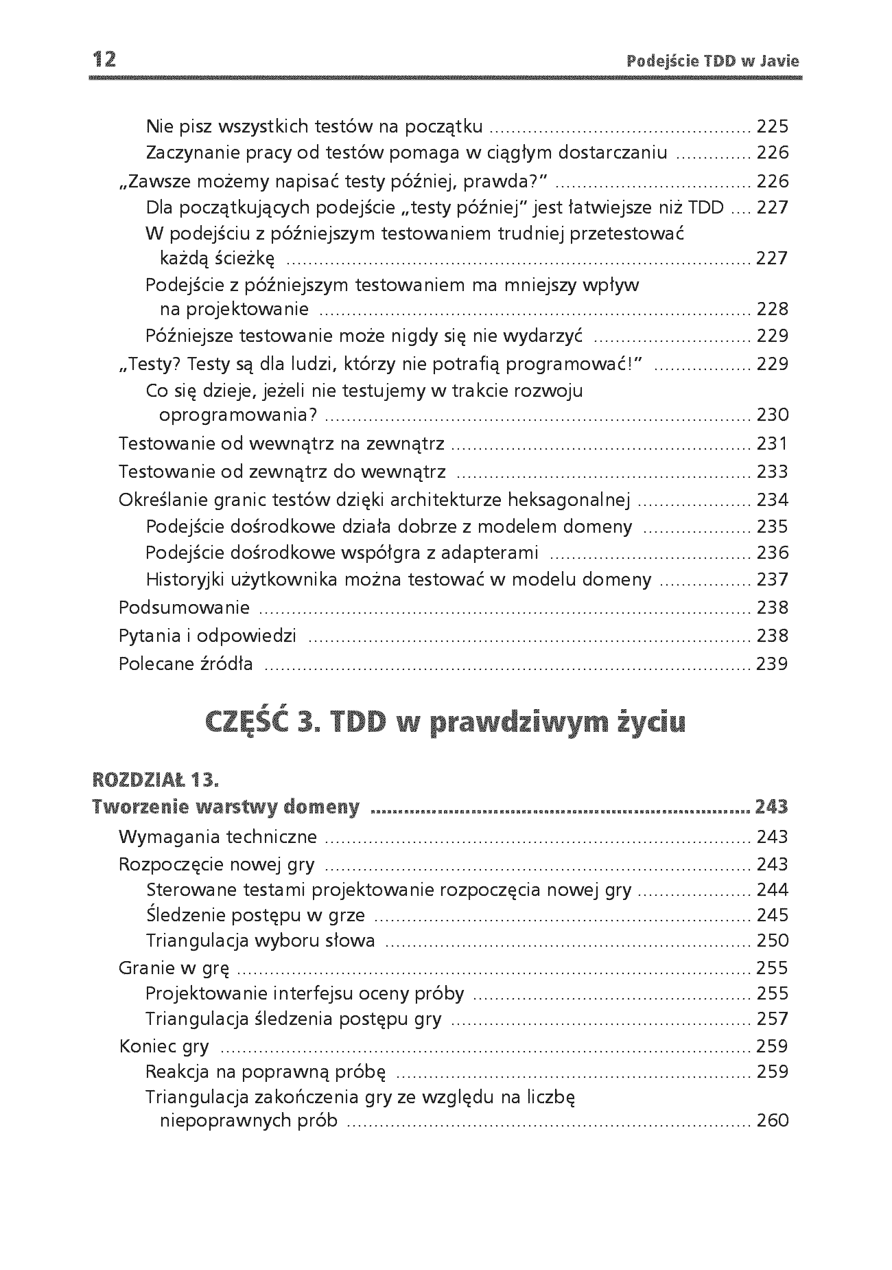 Fragment „Podejście TDD w Javie. Testowanie, SOLID i architektura heksagonalna jako fundamenty wysokiej jakości” — strona 10 z 26