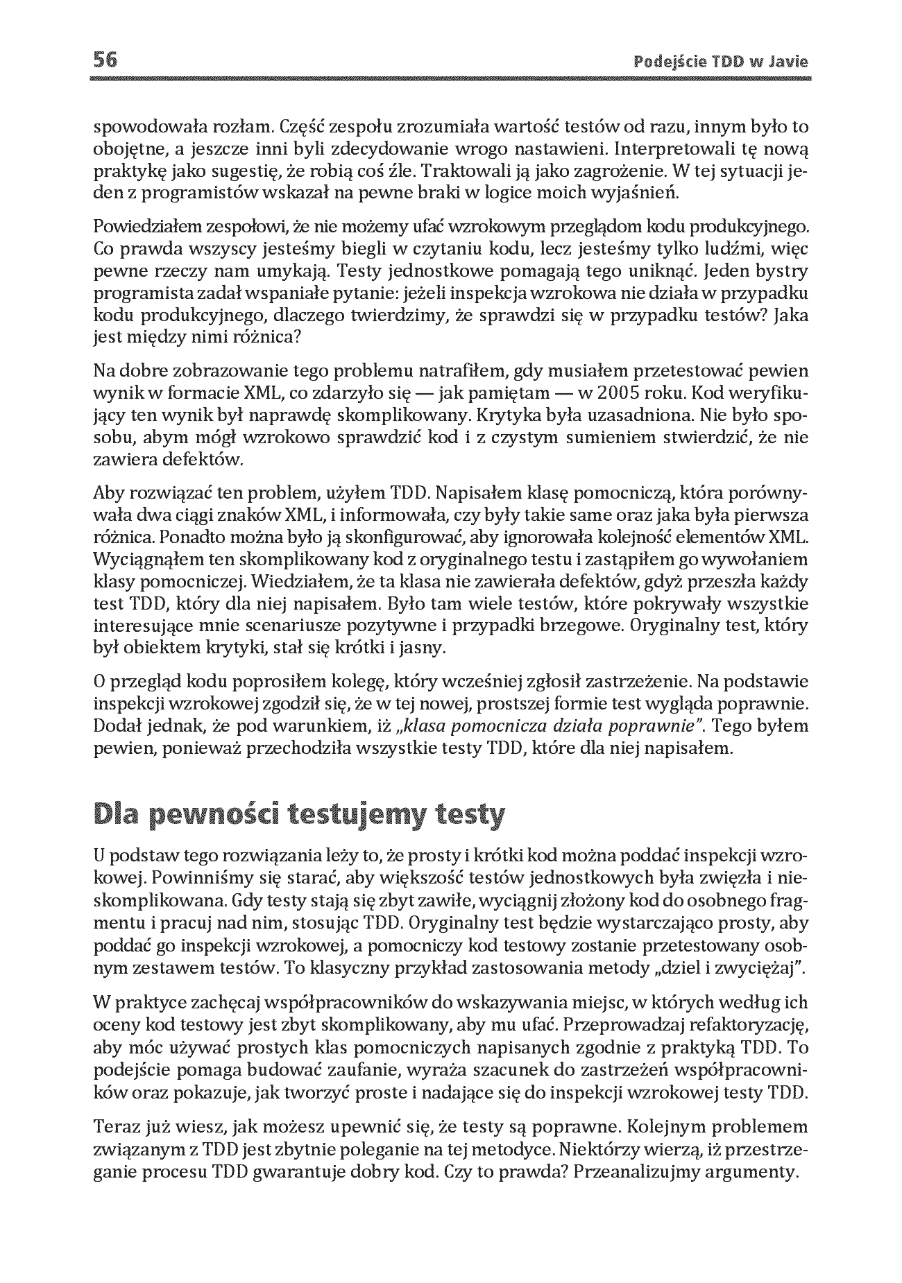 Fragment „Podejście TDD w Javie. Testowanie, SOLID i architektura heksagonalna jako fundamenty wysokiej jakości” — strona 18 z 26