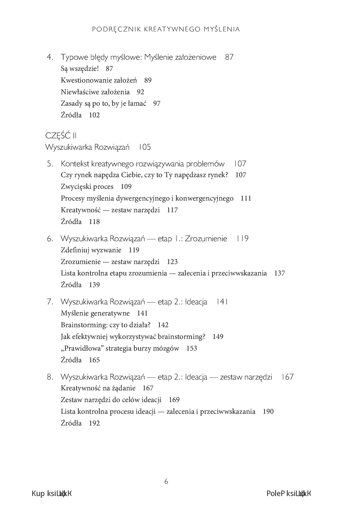 Fragment „Podręcznik kreatywnego myślenia. Twórcze rozwiązywanie problemów w sferze biznesowej” — strona 4 z 30
