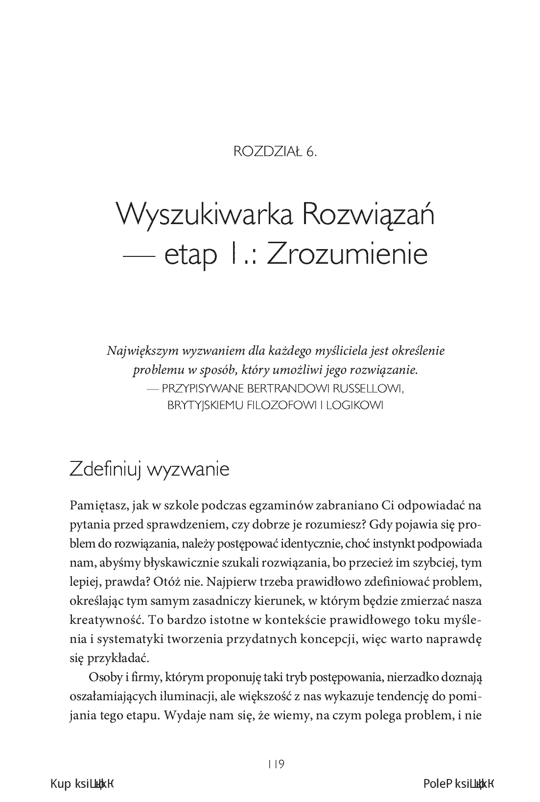 Fragment „Podręcznik kreatywnego myślenia. Twórcze rozwiązywanie problemów w sferze biznesowej” — strona 7 z 30