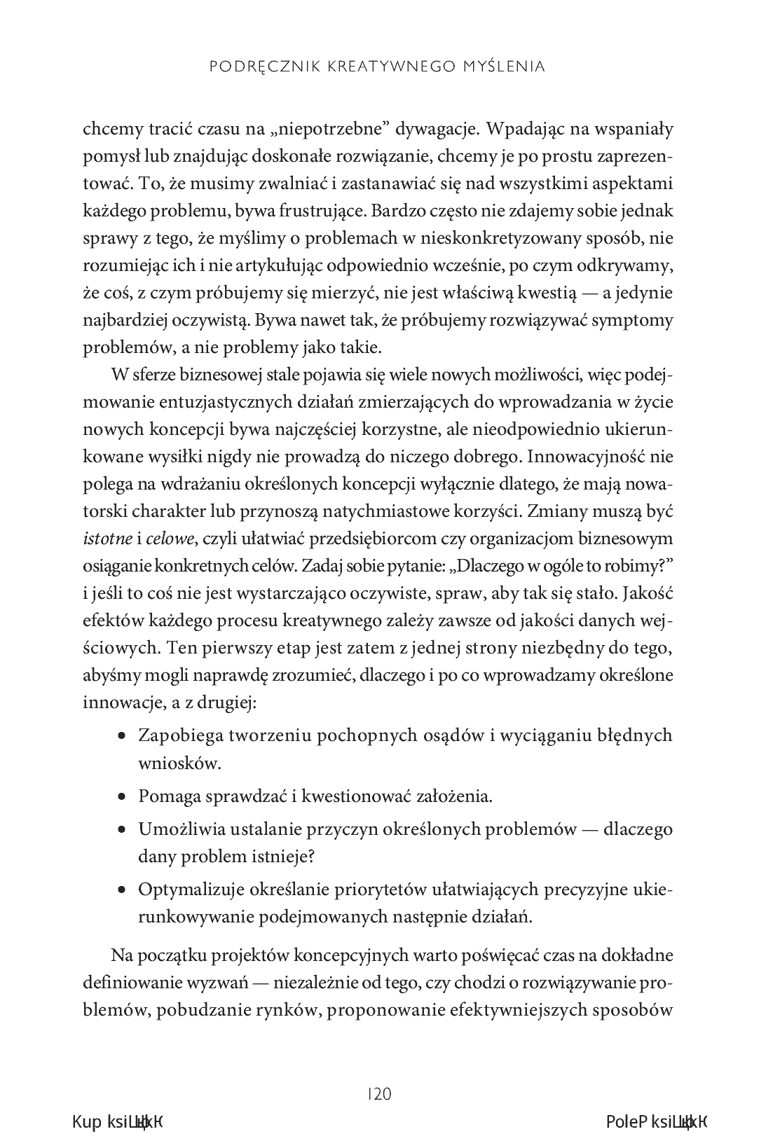 Fragment „Podręcznik kreatywnego myślenia. Twórcze rozwiązywanie problemów w sferze biznesowej” — strona 8 z 30