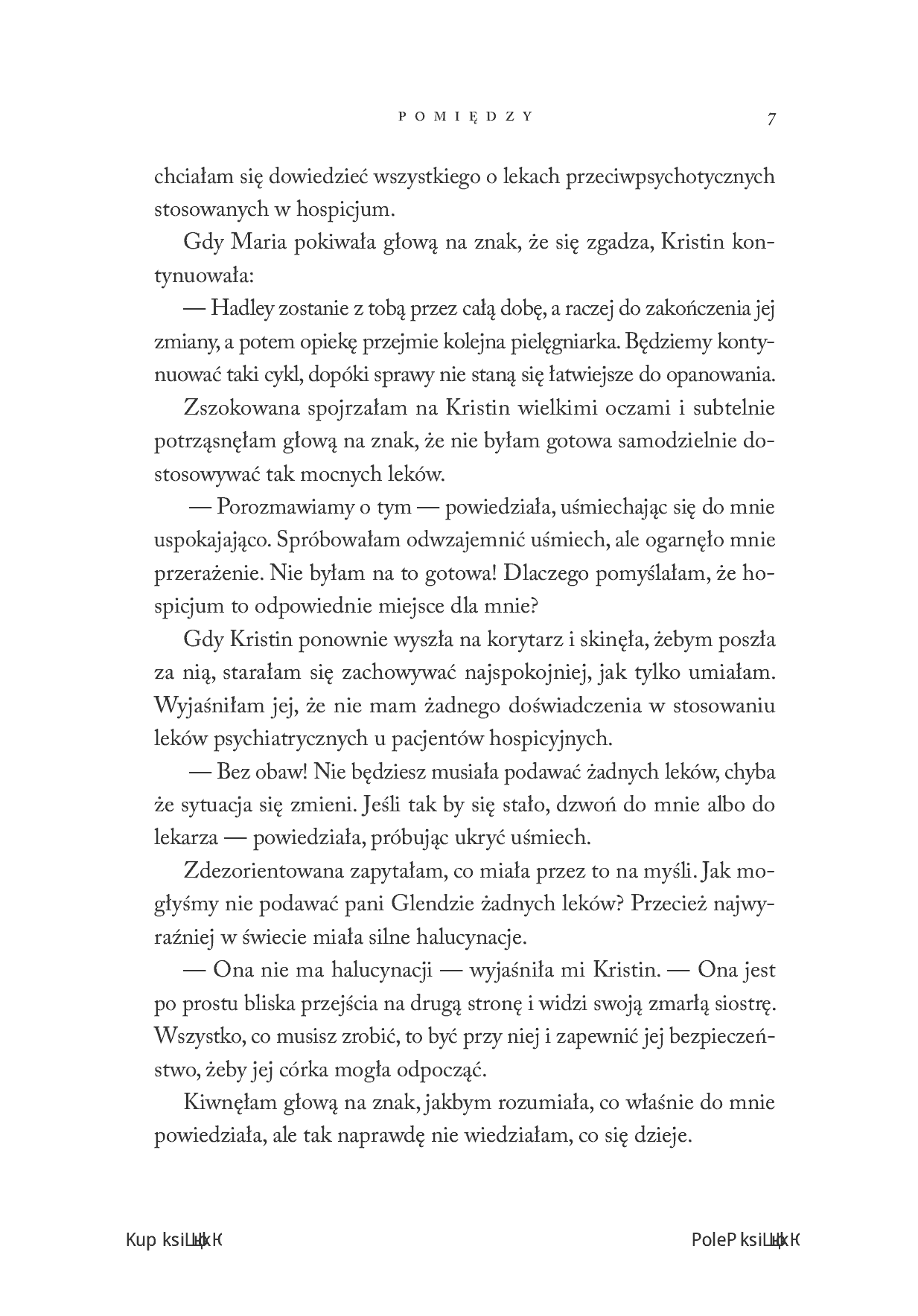 Fragment „Pomiędzy. Niezapomniane spotkania u kresu życia” — strona 9 z 24