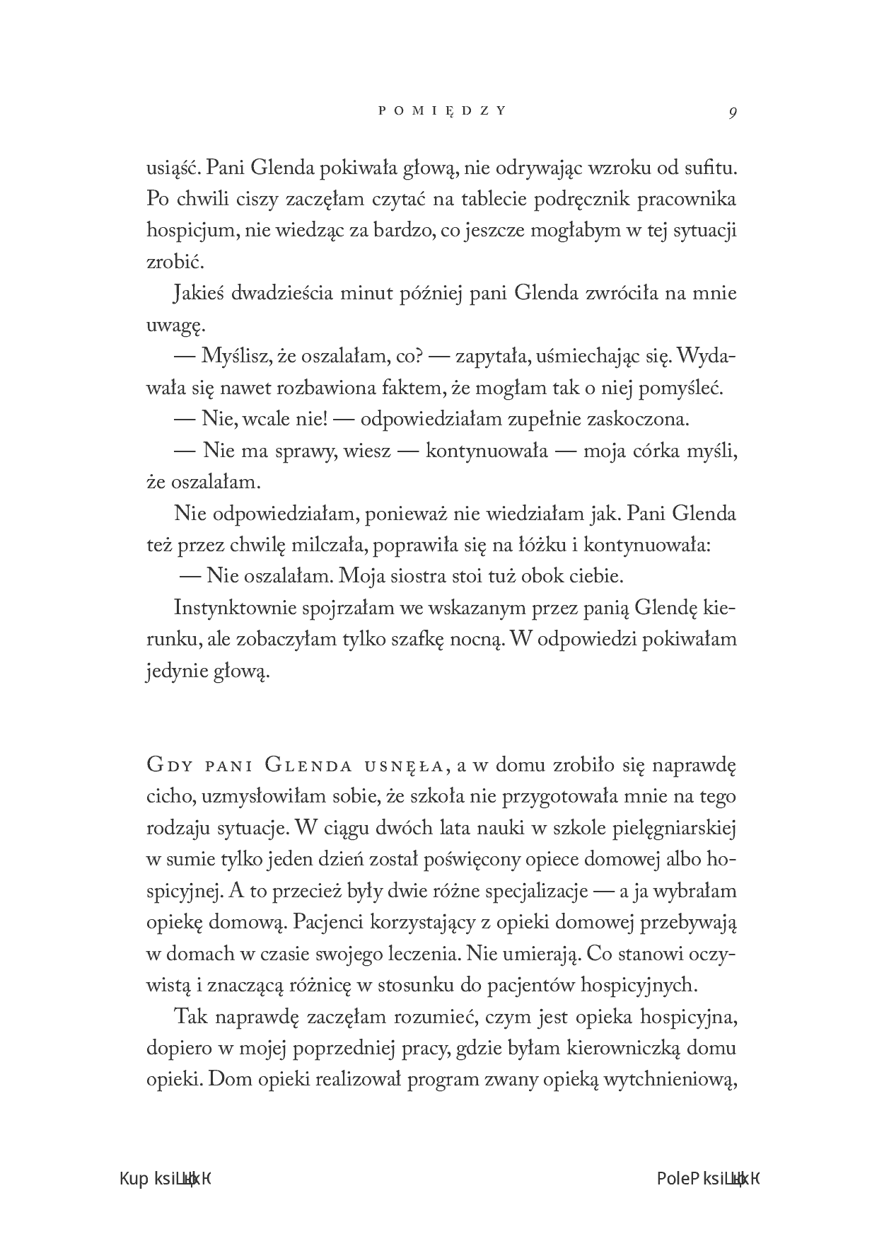 Fragment „Pomiędzy. Niezapomniane spotkania u kresu życia” — strona 11 z 24