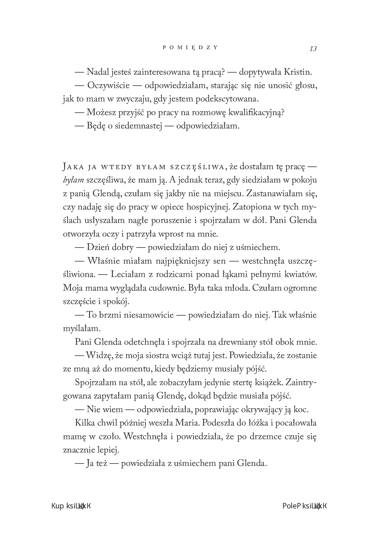 Fragment „Pomiędzy. Niezapomniane spotkania u kresu życia” — strona 15 z 24