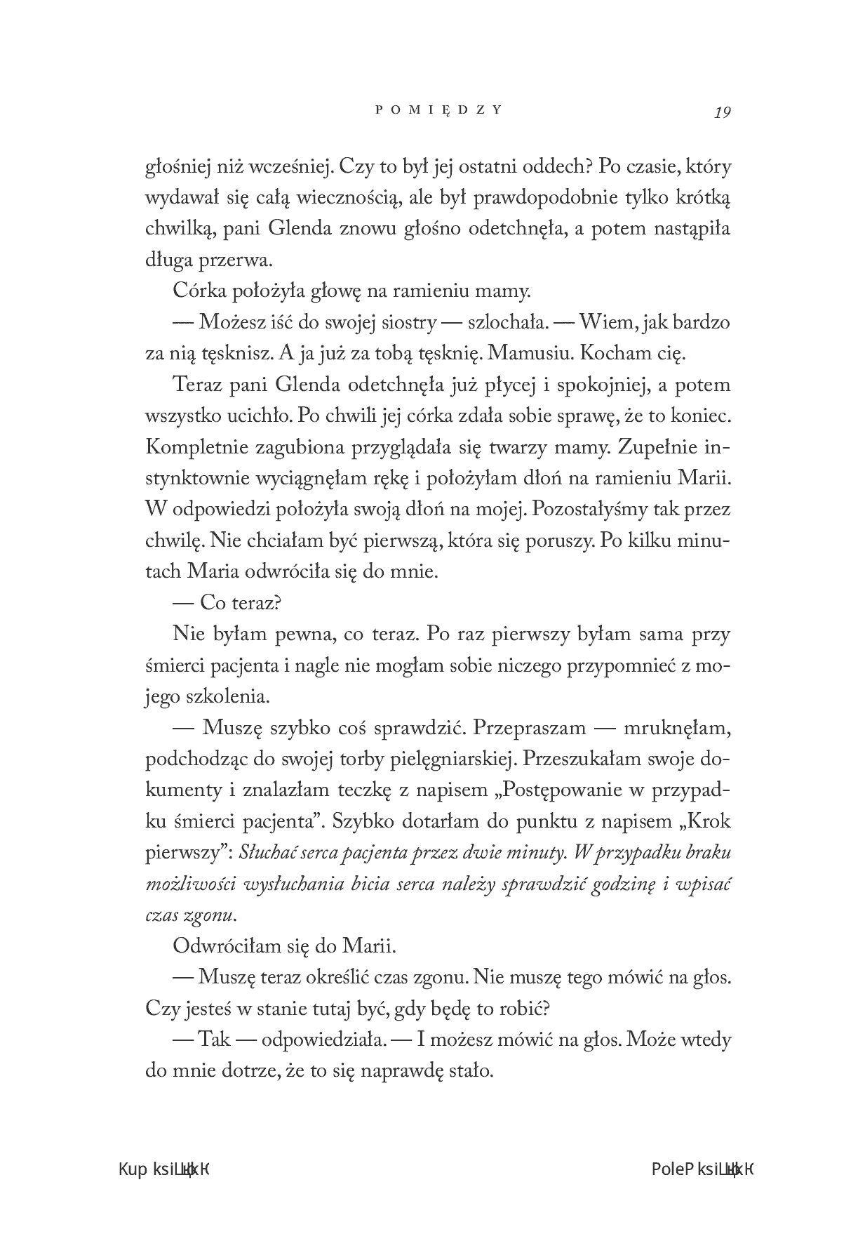 Fragment „Pomiędzy. Niezapomniane spotkania u kresu życia” — strona 21 z 24