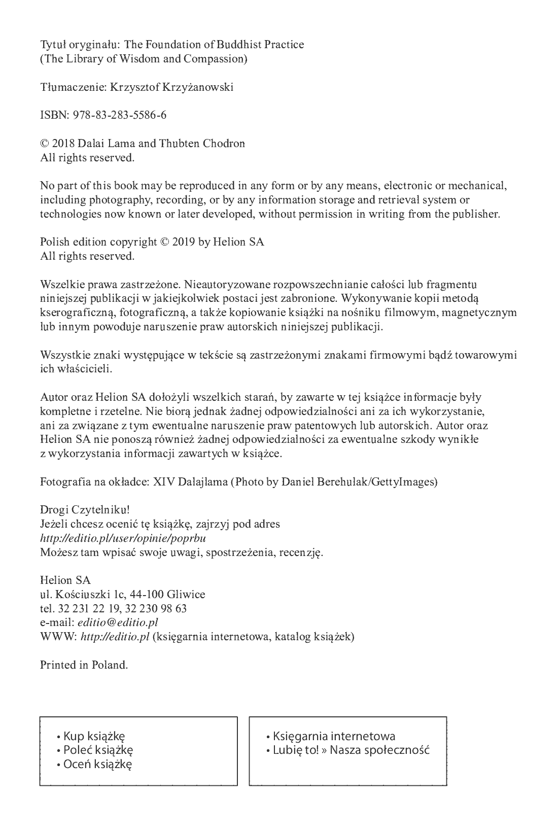 Fragment „Podstawy praktyki buddyjskiej” — strona 2 z 30