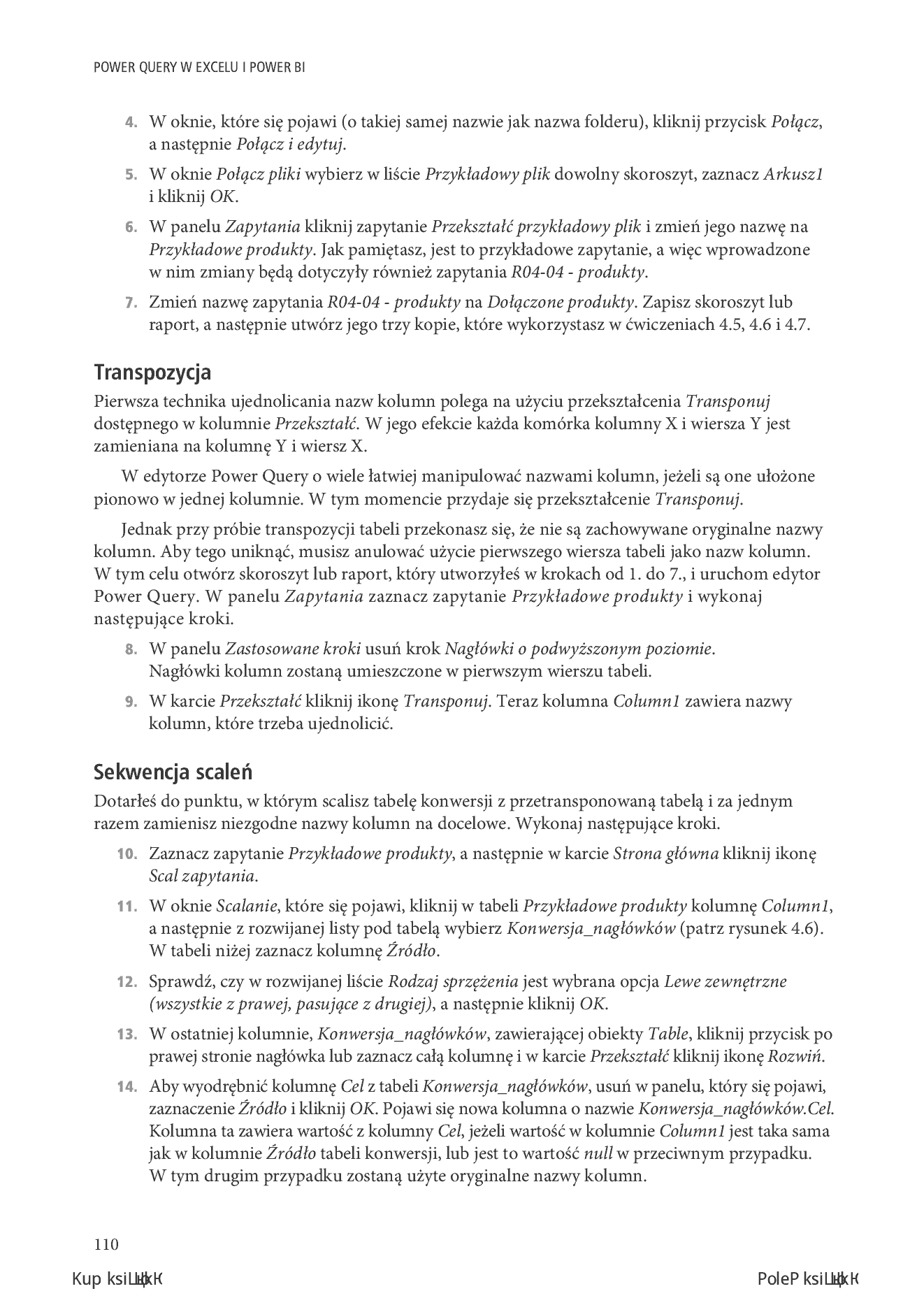 Fragment „Power Query w Excelu i Power BI. Zbieranie i przekształcanie danych” — strona 22 z 30