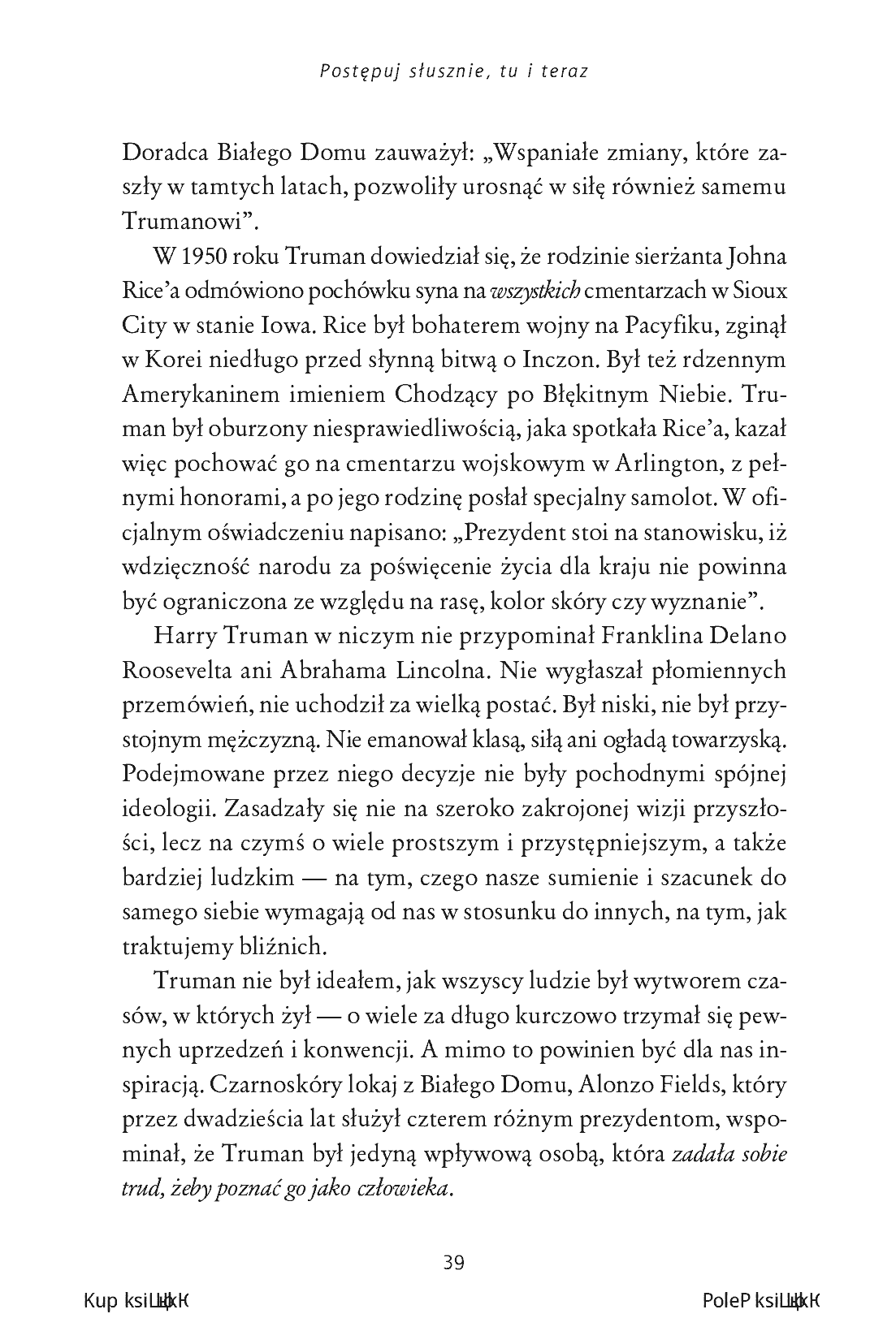 Fragment „Postępuj słusznie, tu i teraz. Dobre wartości, dobry charakter, dobre czyny” — strona 23 z 30