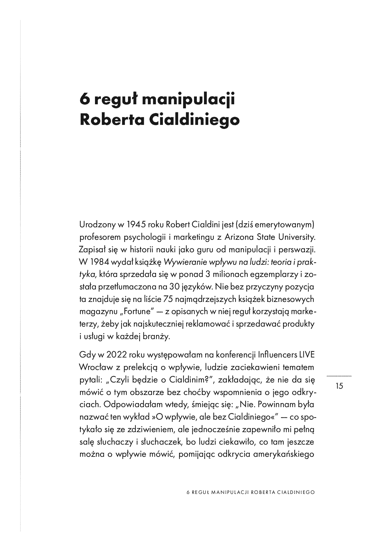 Fragment „Pozornie wolny umysł. Psychologia wpływu i manipulacji. Wydanie drugie rozszerzone” — strona 15 z 30