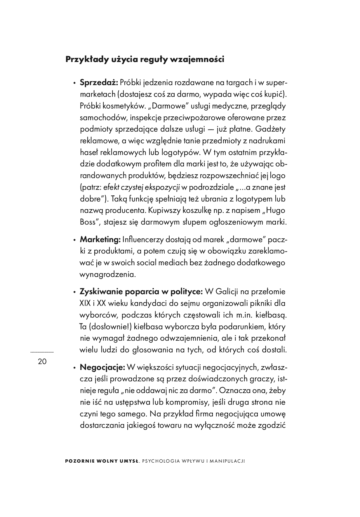 Fragment „Pozornie wolny umysł. Psychologia wpływu i manipulacji. Wydanie drugie rozszerzone” — strona 20 z 30