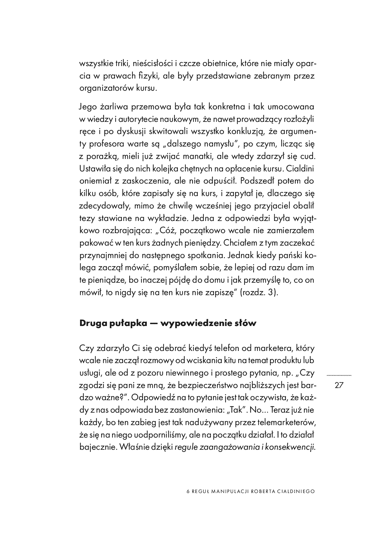 Fragment „Pozornie wolny umysł. Psychologia wpływu i manipulacji. Wydanie drugie rozszerzone” — strona 27 z 30