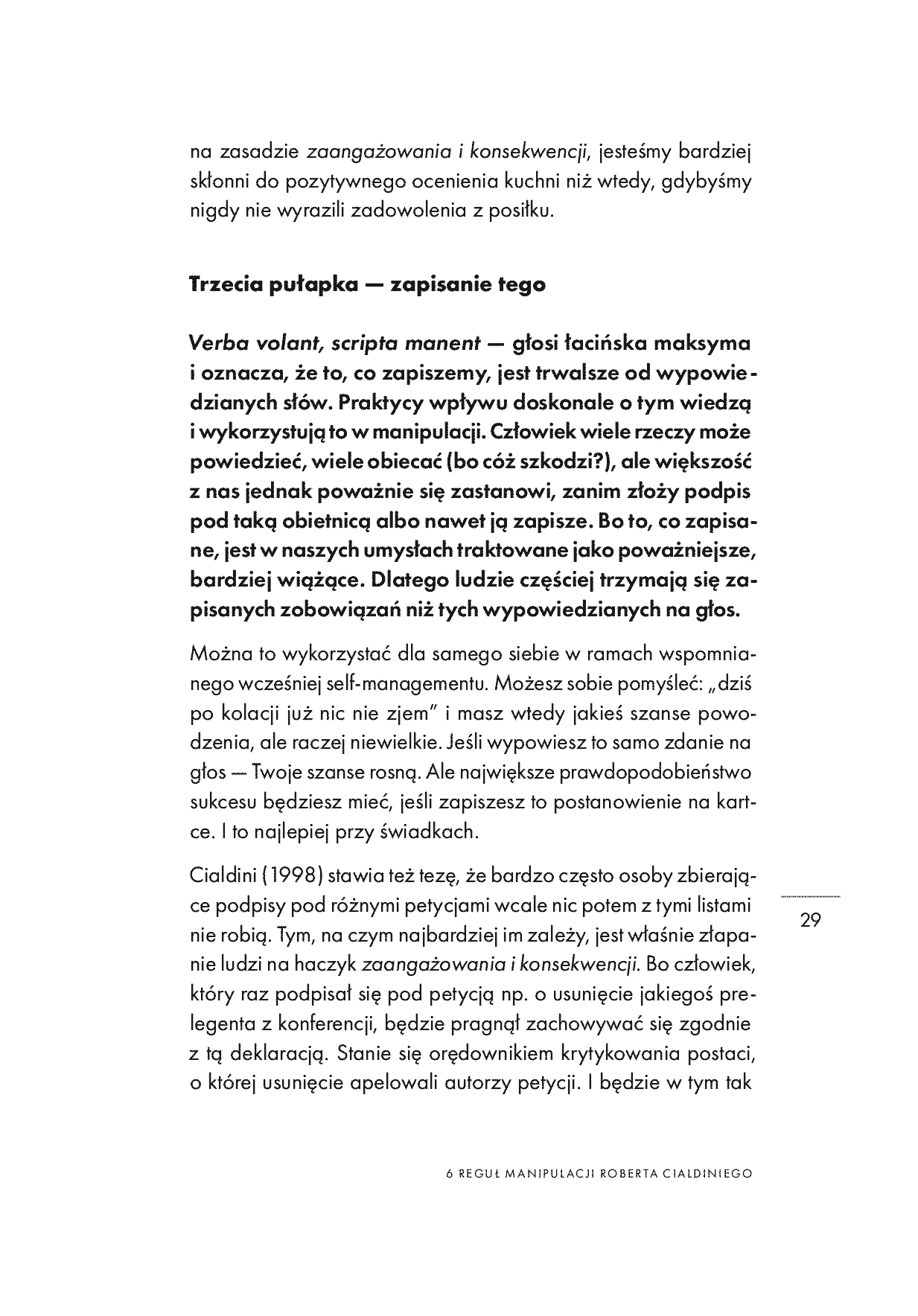 Fragment „Pozornie wolny umysł. Psychologia wpływu i manipulacji. Wydanie drugie rozszerzone” — strona 29 z 30