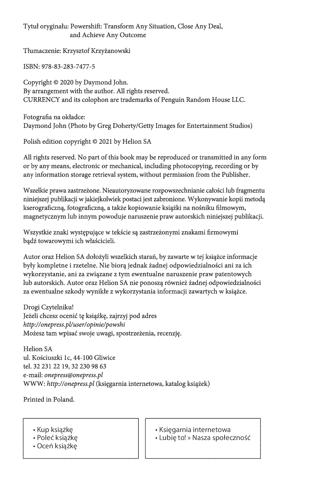 Fragment „Powershift. Przeobraź dowolną sytuację, sfinalizuj dowolną transakcję i osiągnij dowolny cel” — strona 2 z 30