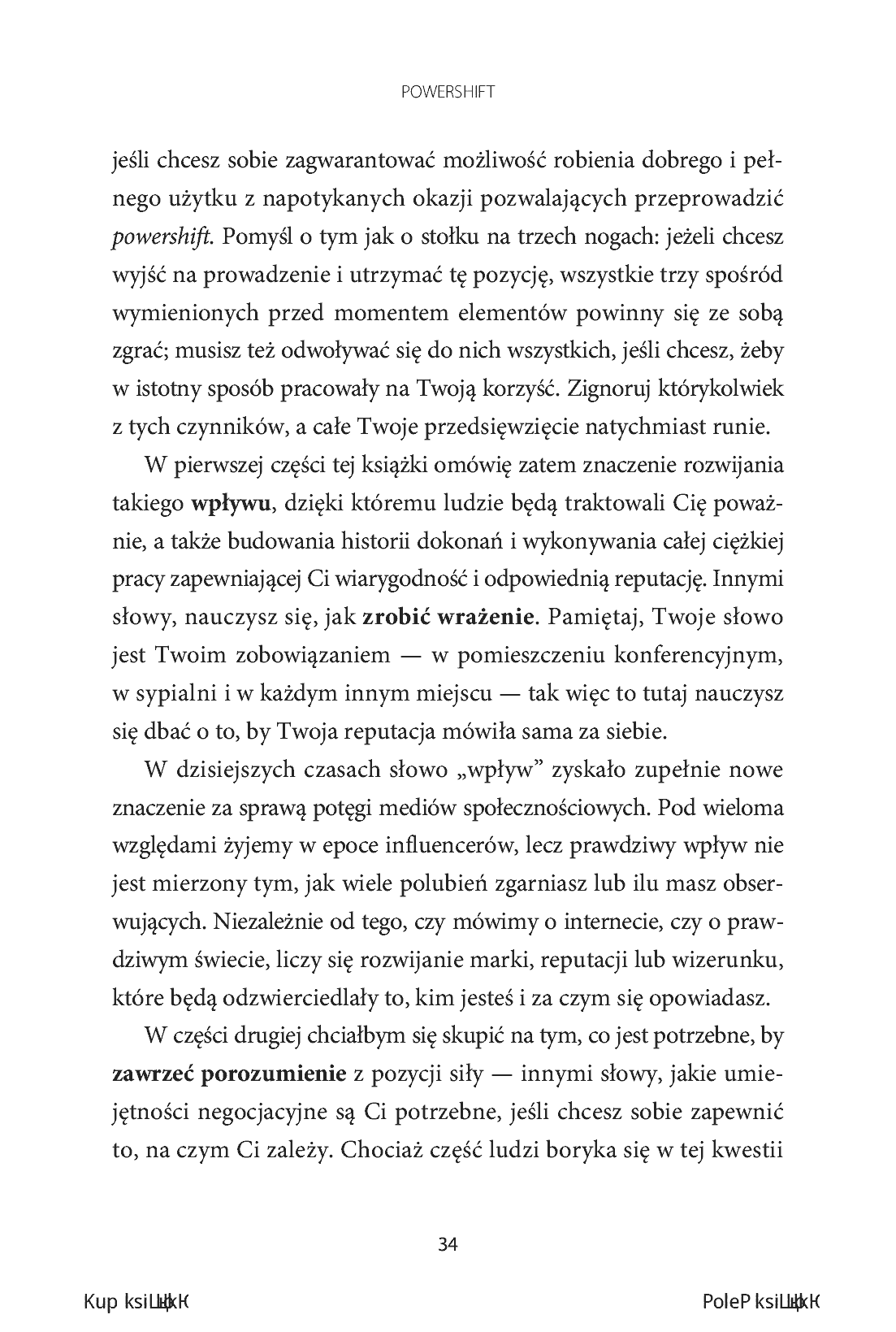 Fragment „Powershift. Przeobraź dowolną sytuację, sfinalizuj dowolną transakcję i osiągnij dowolny cel” — strona 28 z 30