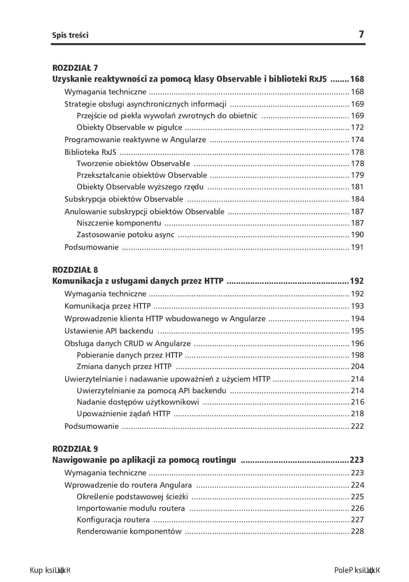 Fragment „Poznaj Angular. Rzeczowy przewodnik po tworzeniu aplikacji webowych z użyciem frameworku Angular 15. Wydanie IV” — strona 7 z 30