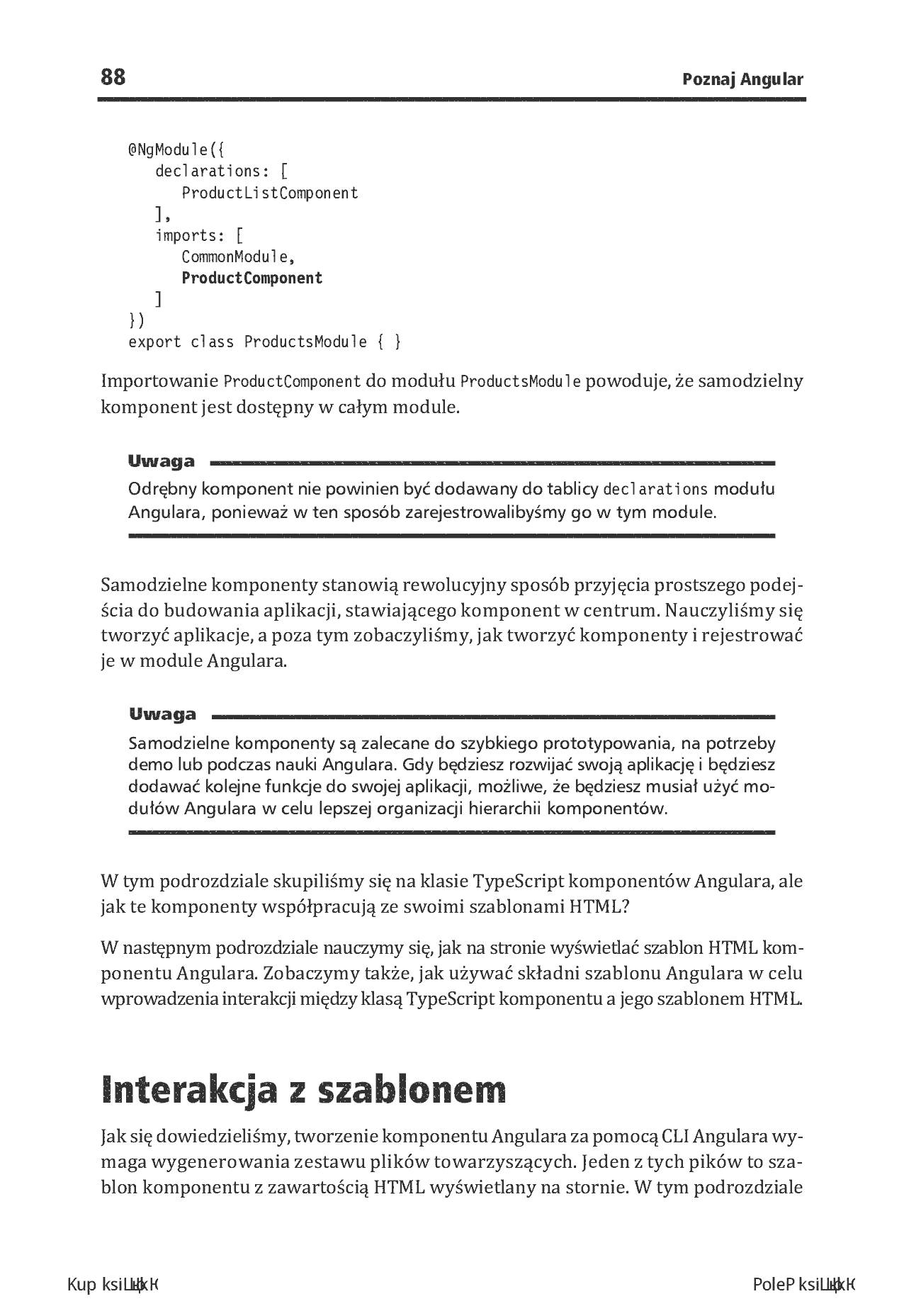 Fragment „Poznaj Angular. Rzeczowy przewodnik po tworzeniu aplikacji webowych z użyciem frameworku Angular 15. Wydanie IV” — strona 16 z 30