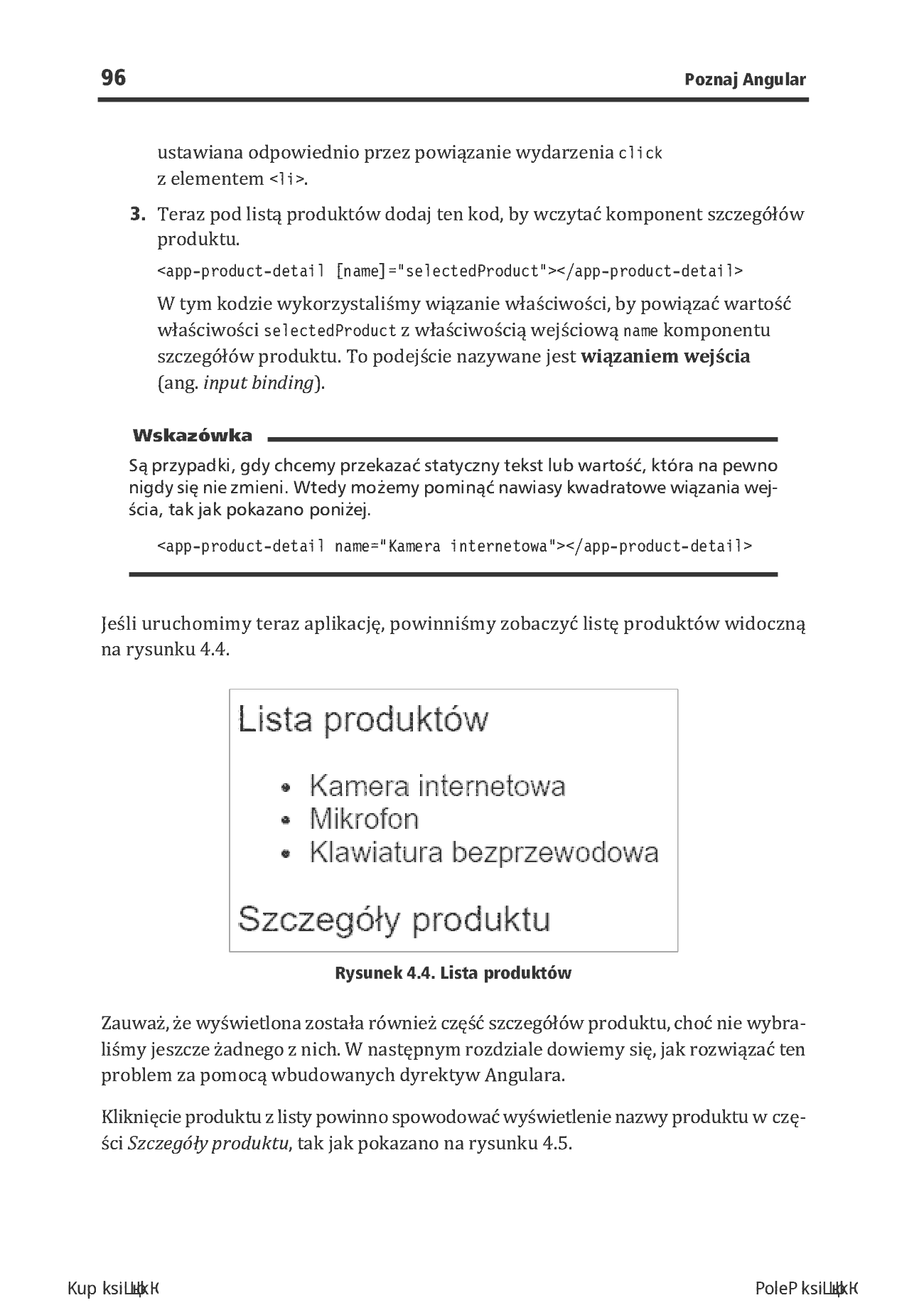 Fragment „Poznaj Angular. Rzeczowy przewodnik po tworzeniu aplikacji webowych z użyciem frameworku Angular 15. Wydanie IV” — strona 24 z 30
