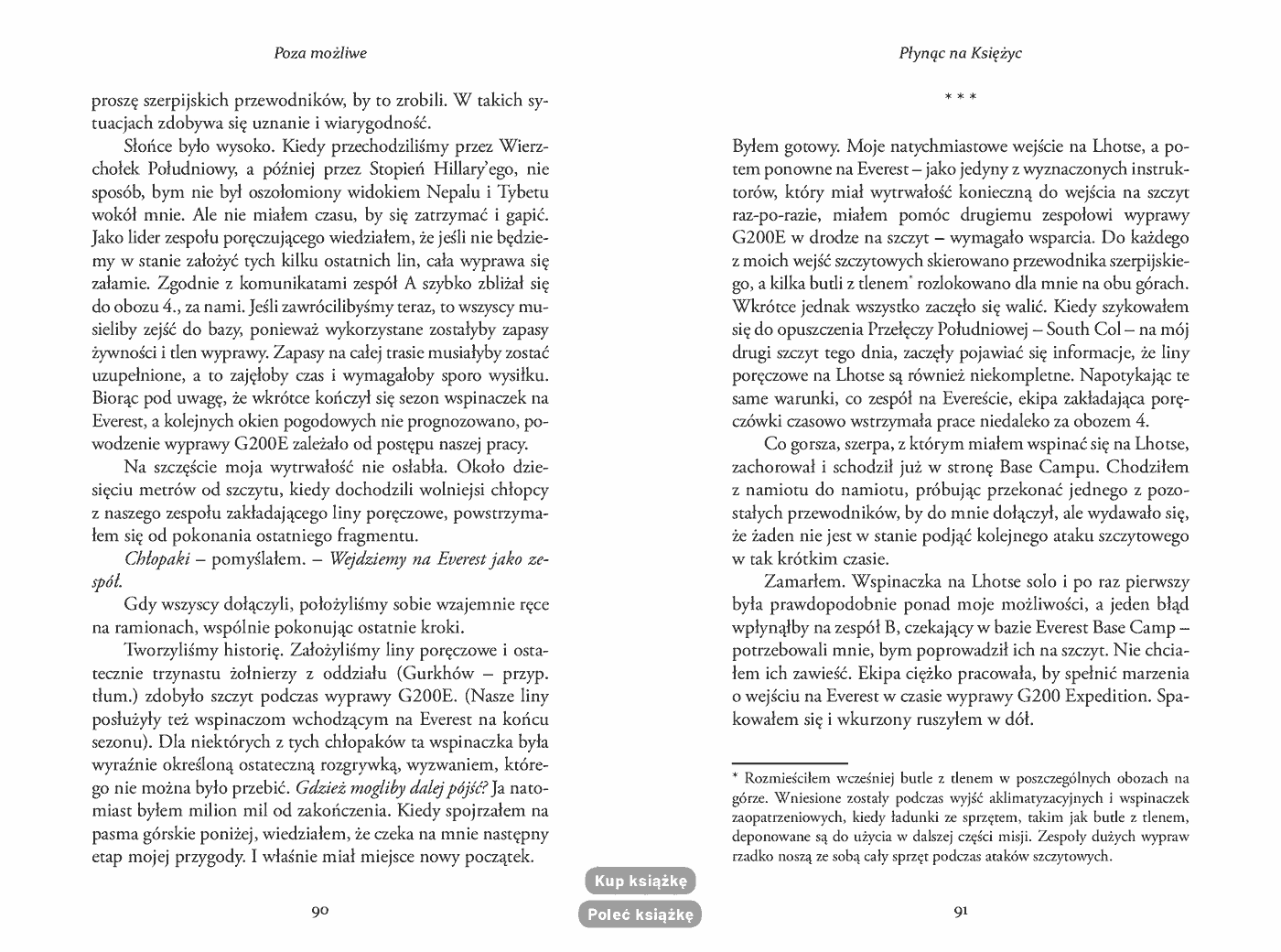 Fragment „Poza możliwe. Jeden żołnierz, czternaście szczytów - moje życie w strefie śmierci” — strona 6 z 9