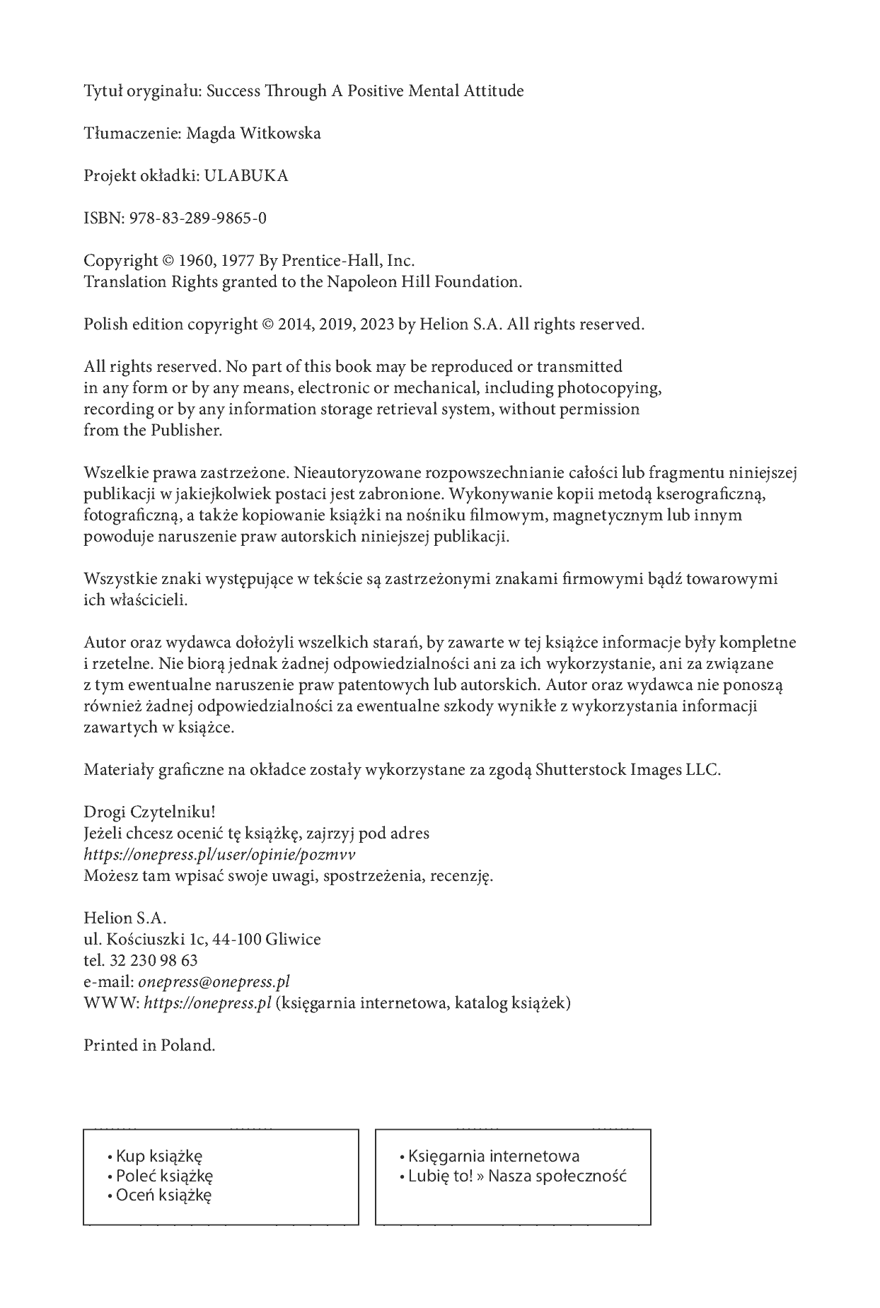 Fragment „Pozytywne myślenie kluczem do sukcesu” — strona 2 z 24