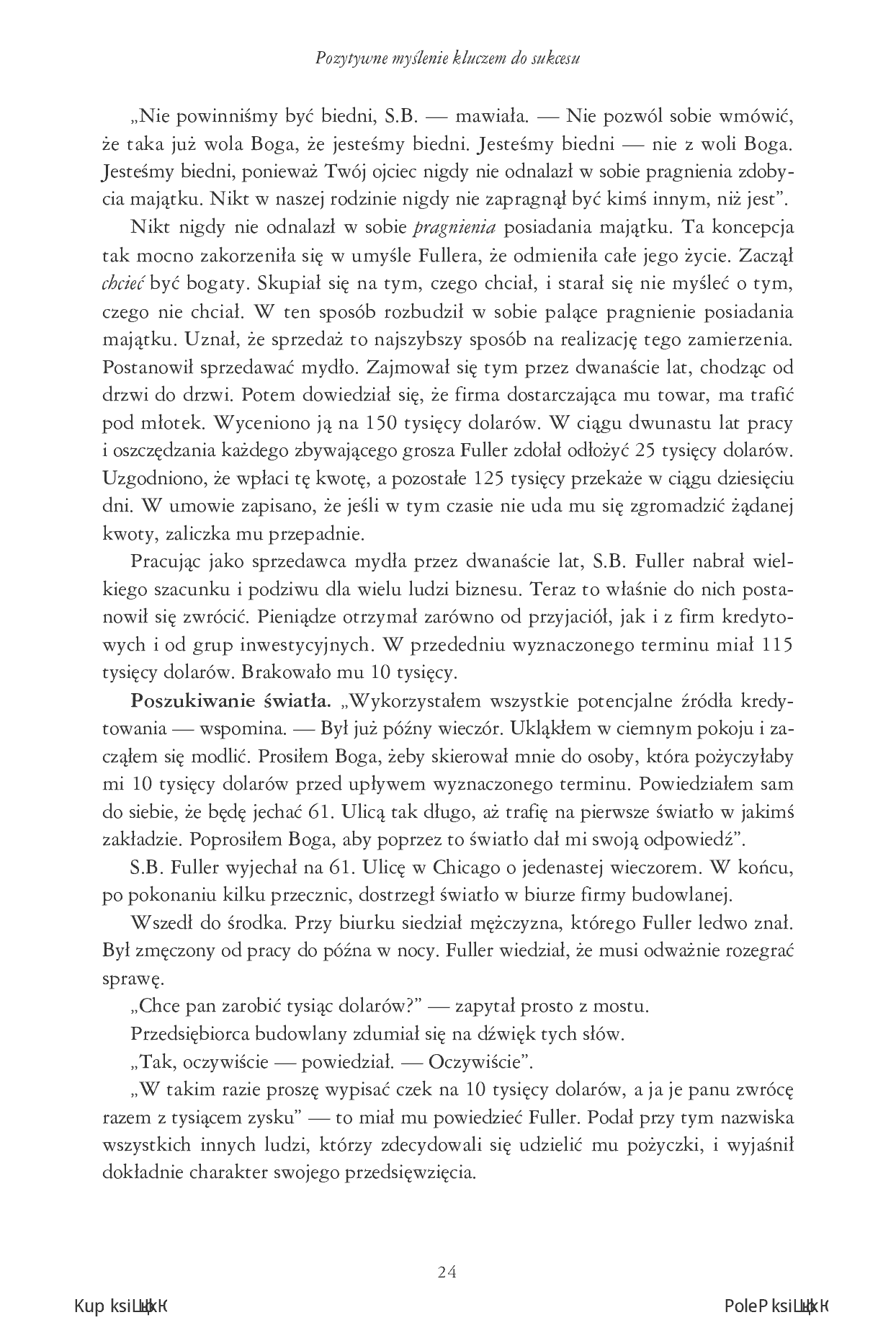 Fragment „Pozytywne myślenie kluczem do sukcesu” — strona 10 z 24