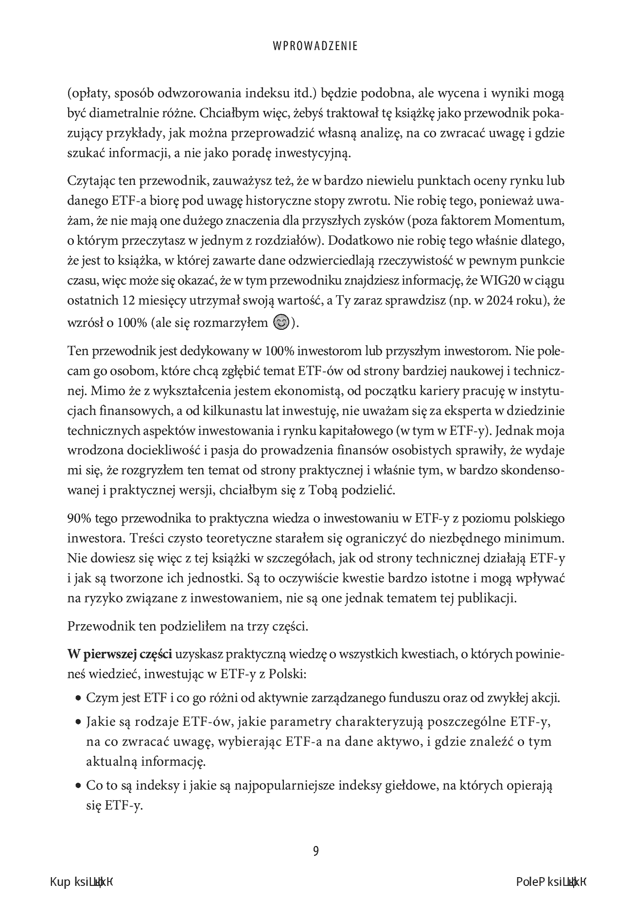 Fragment „ETF-y, czyli działasz lokalnie, zarabiasz globalnie. Kompleksowy przewodnik dla polskiego inwestora” — strona 9 z 16
