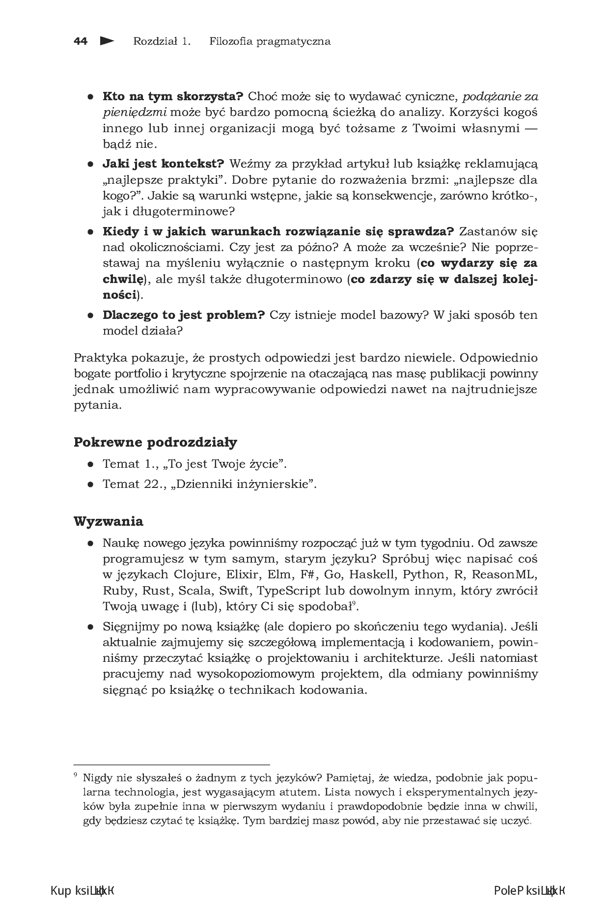 Fragment „Pragmatyczny programista. Od czeladnika do mistrza. Wydanie II” — strona 24 z 30
