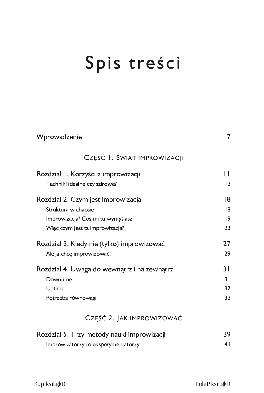 Fragment „Praktyczna improwizacja. Jak techniki improwizacji mogą usprawnić każdy aspekt Twojego życia” — strona 3 z 22