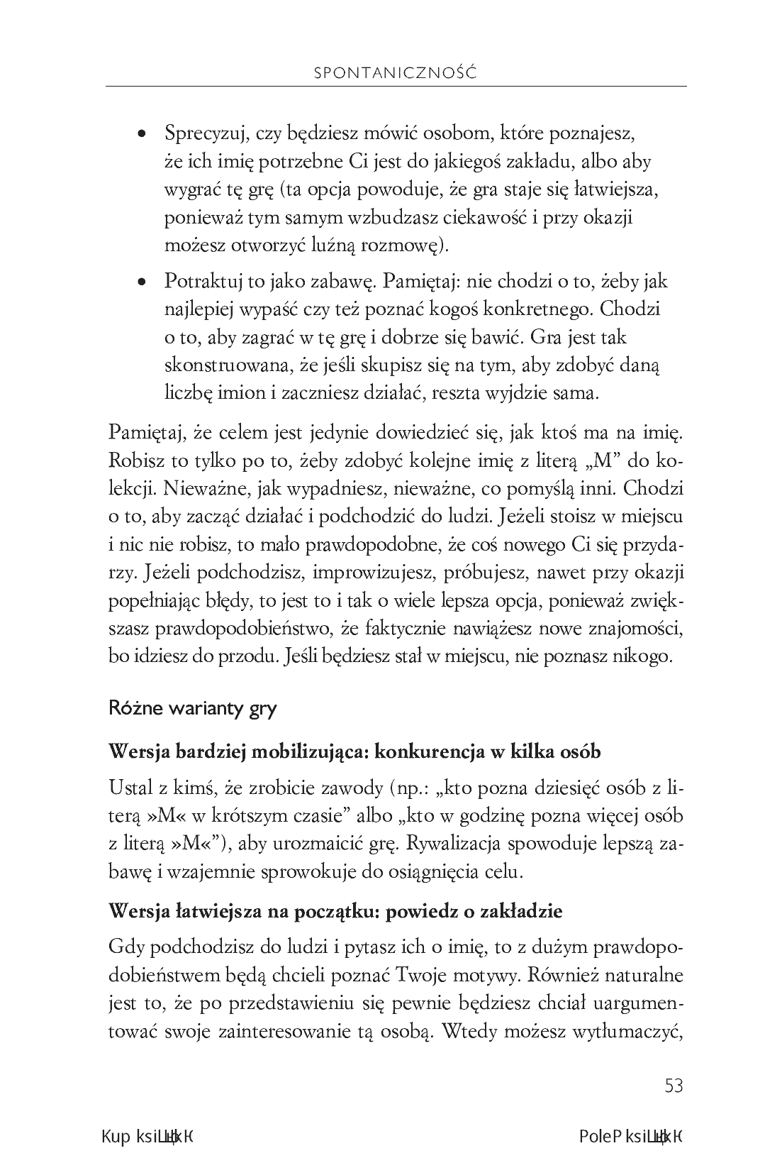 Fragment „Praktyczna improwizacja. Jak techniki improwizacji mogą usprawnić każdy aspekt Twojego życia” — strona 18 z 22