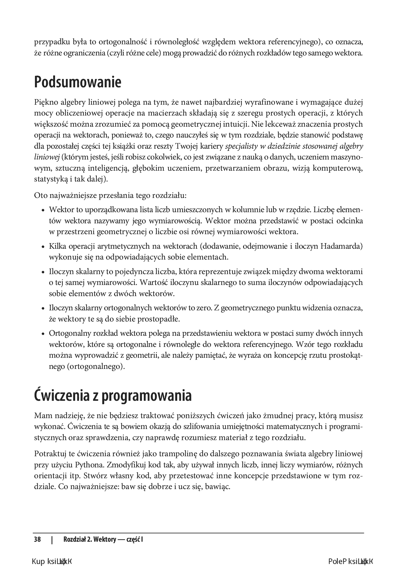 Fragment „Praktyczna algebra liniowa dla analityków danych. Od podstawowych koncepcji do użytecznych aplikacji w Pythonie” — strona 30 z 30