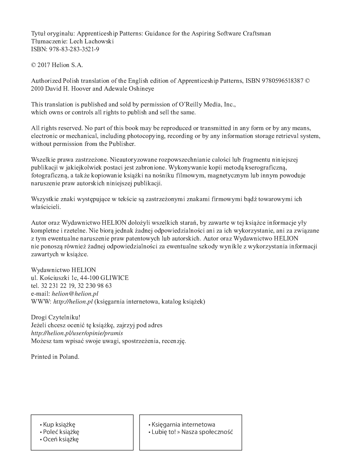 Fragment „Praktyka czyni mistrza. Wzorce, inspiracje i praktyki rzemieślników programowania” — strona 2 z 24