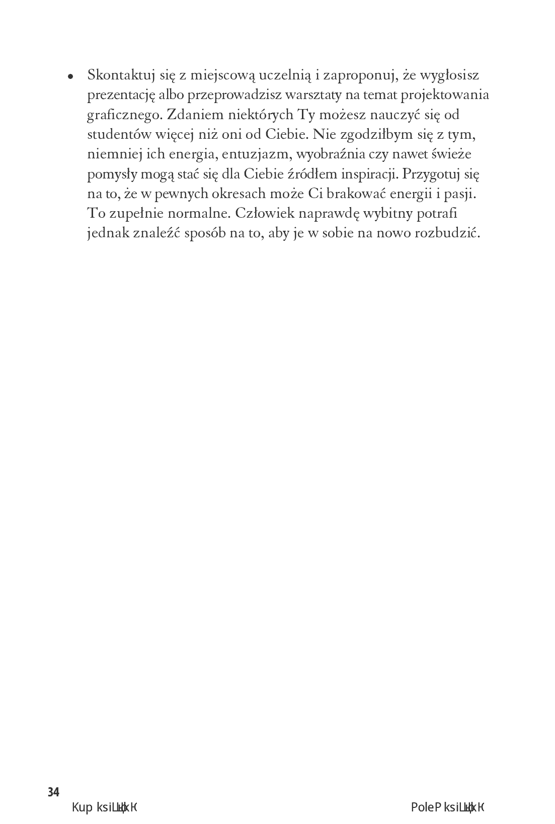 Fragment „Pracuj dla pieniędzy, projektuj dla przyjemności. Podręcznik freelancera” — strona 17 z 20